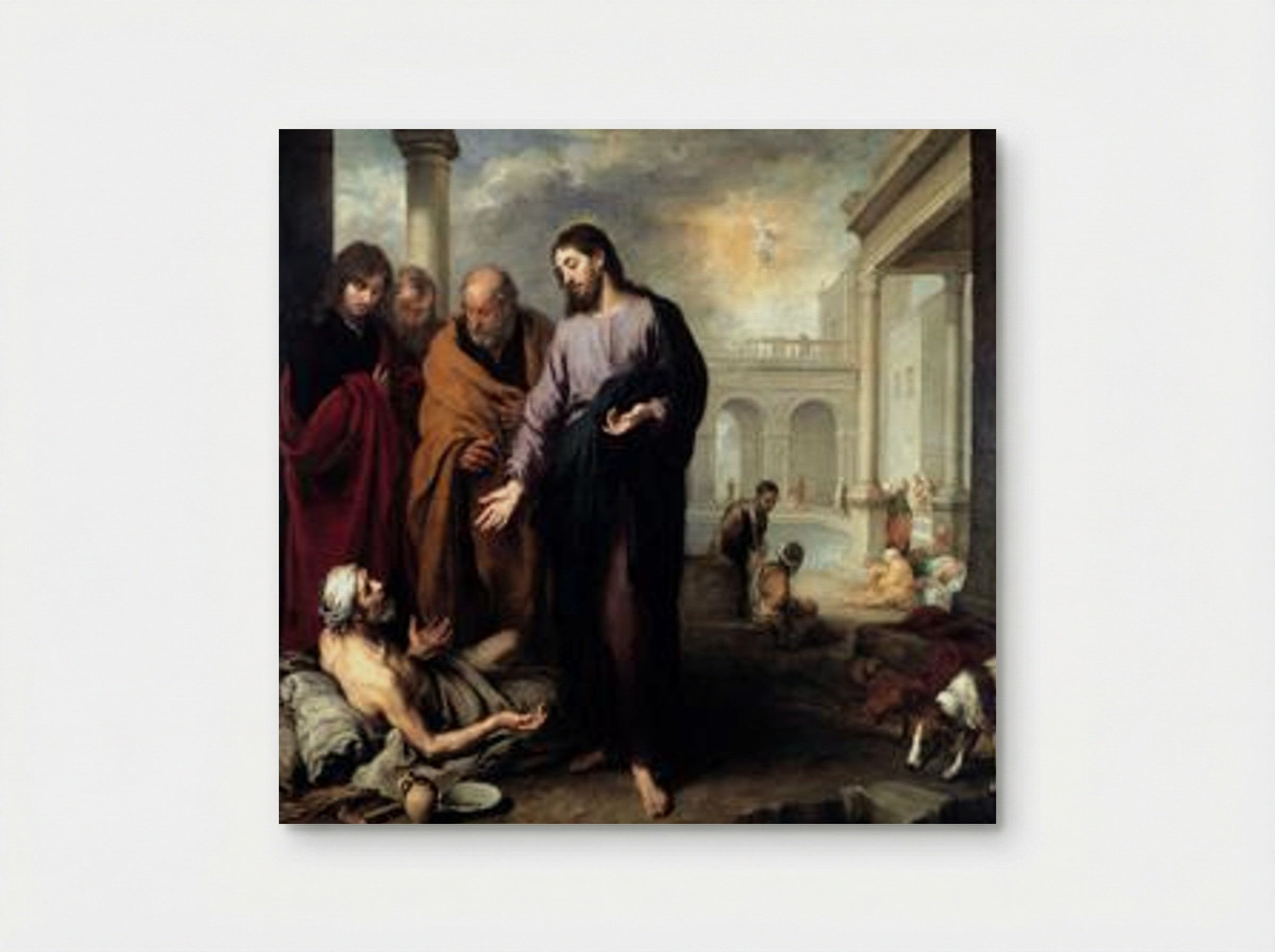 Christ at the Pool of Bethesda - Bartolomé Esteban Murillo - Poster
