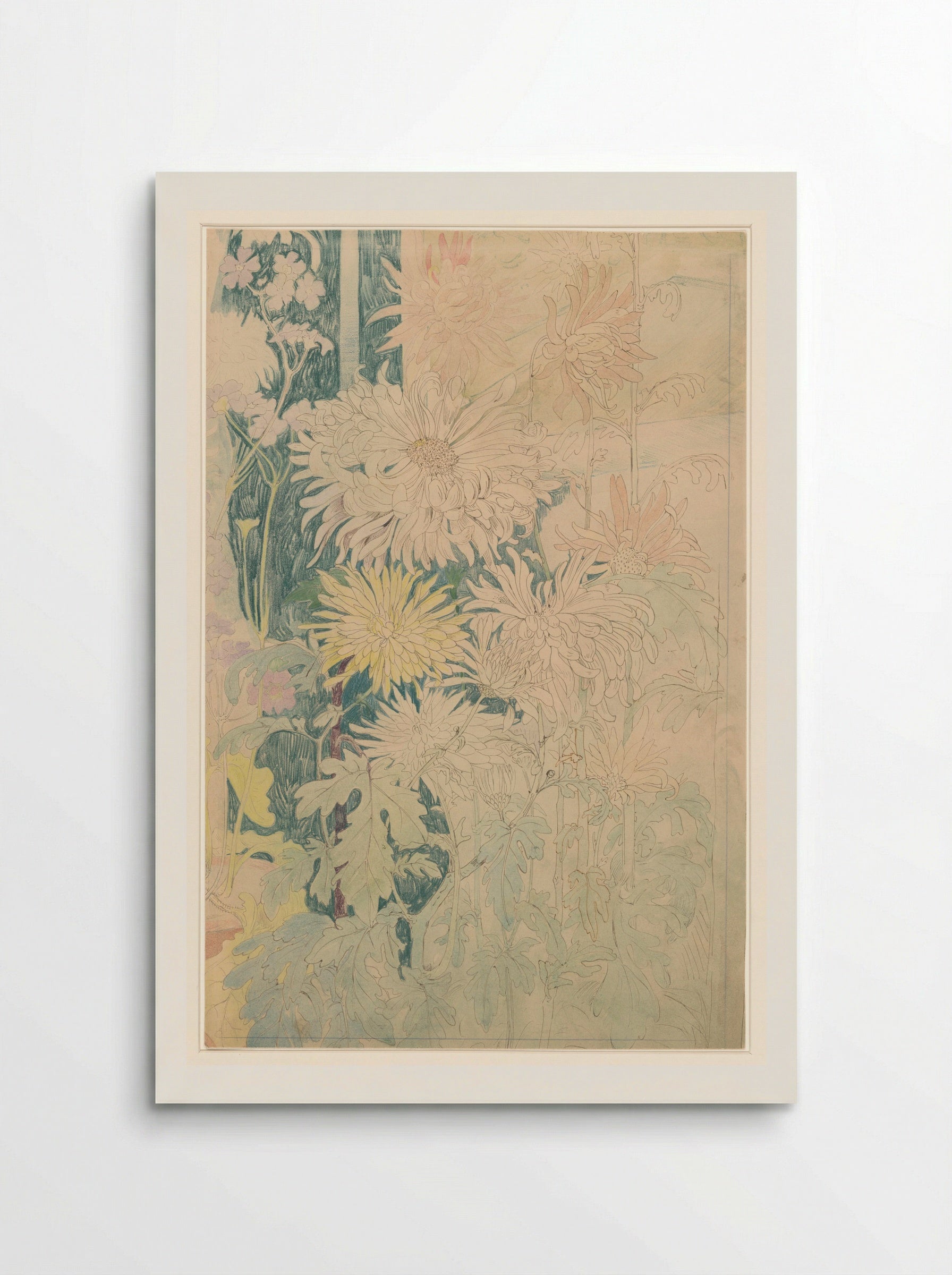Chrysanten en enkele andere herfstbloemen - Theo van Hoytema - Poster