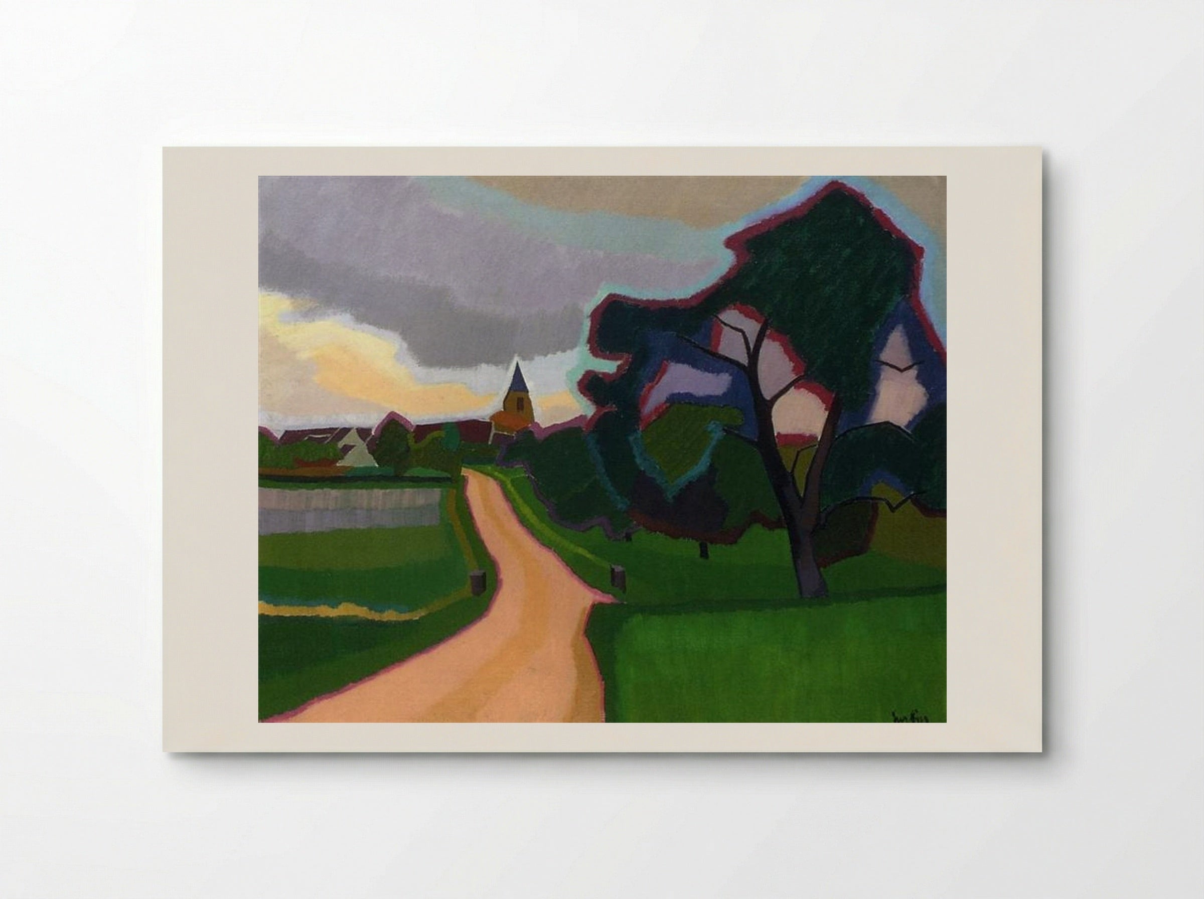 Church at Orgeruse - Auguste Herbin - Poster