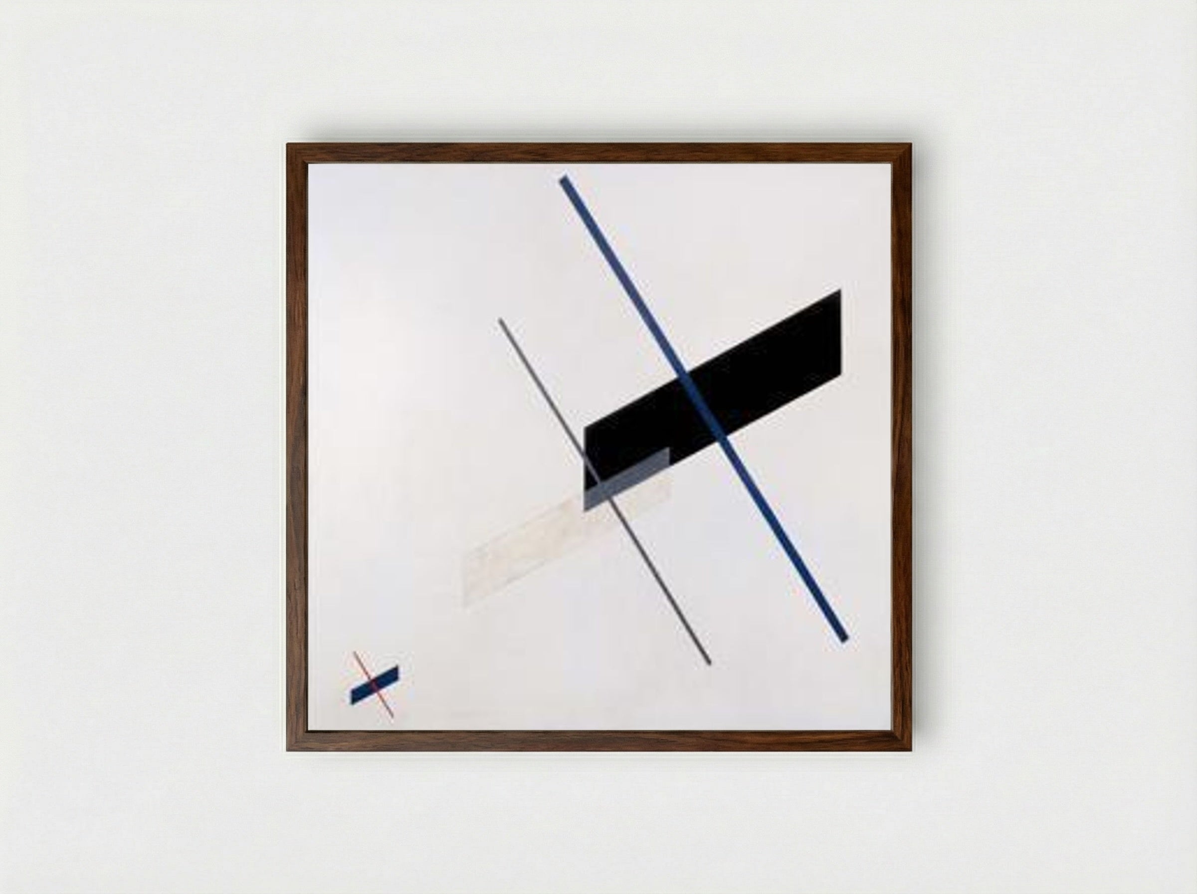 Composition A XI - László Moholy-Nagy - Framed Print Dark Wood