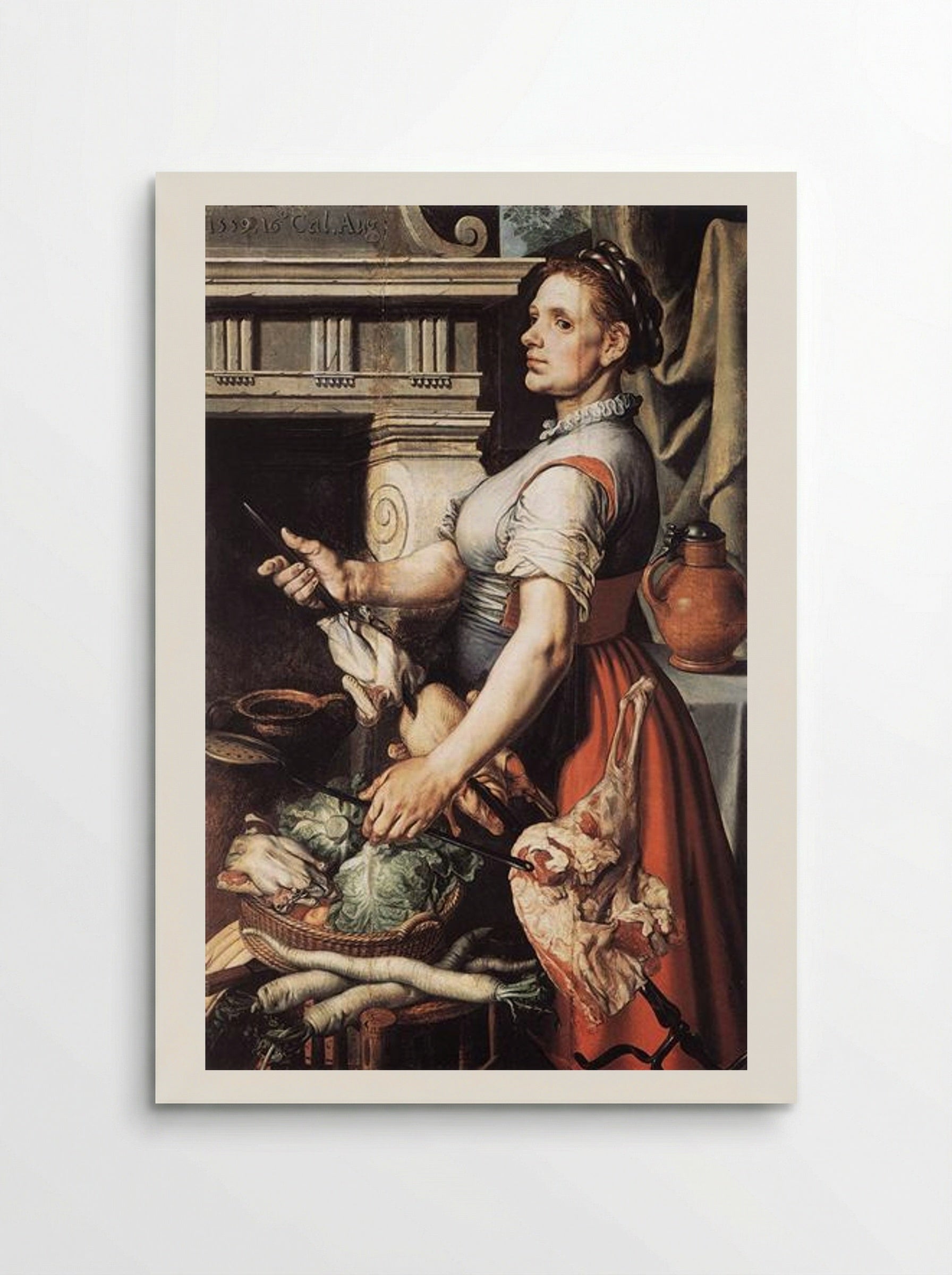 Cook in front of the Stove - Pieter Aertsen - Poster