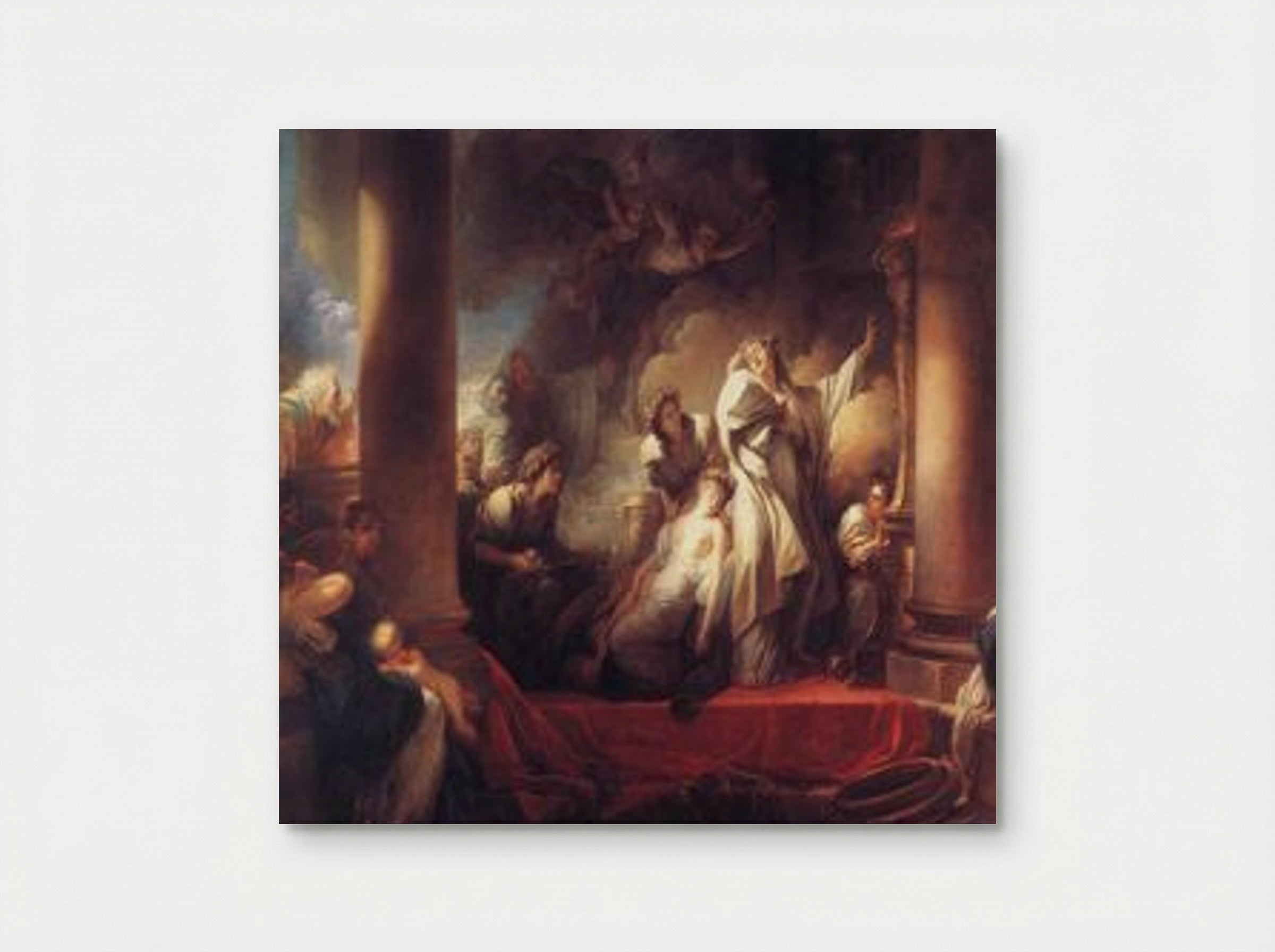 Coresus Sacrificing Himself to Save Callirhoe - Jean-Honoré Fragonard - Poster