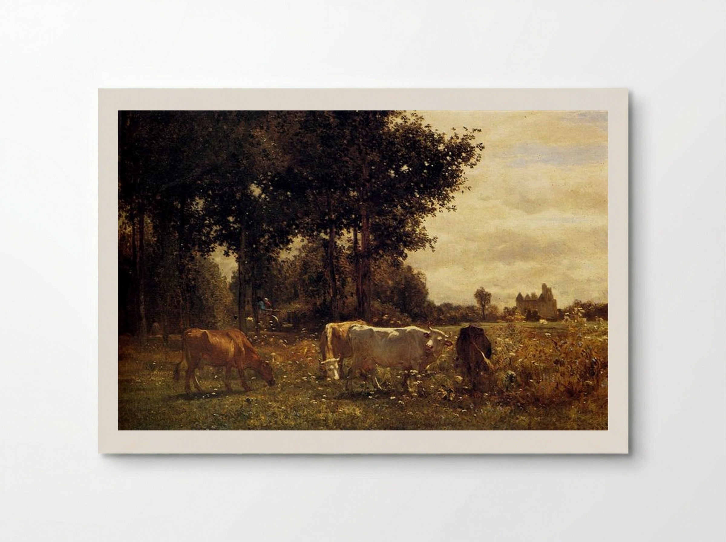 Cows Grazing - Constant Troyon - Poster
