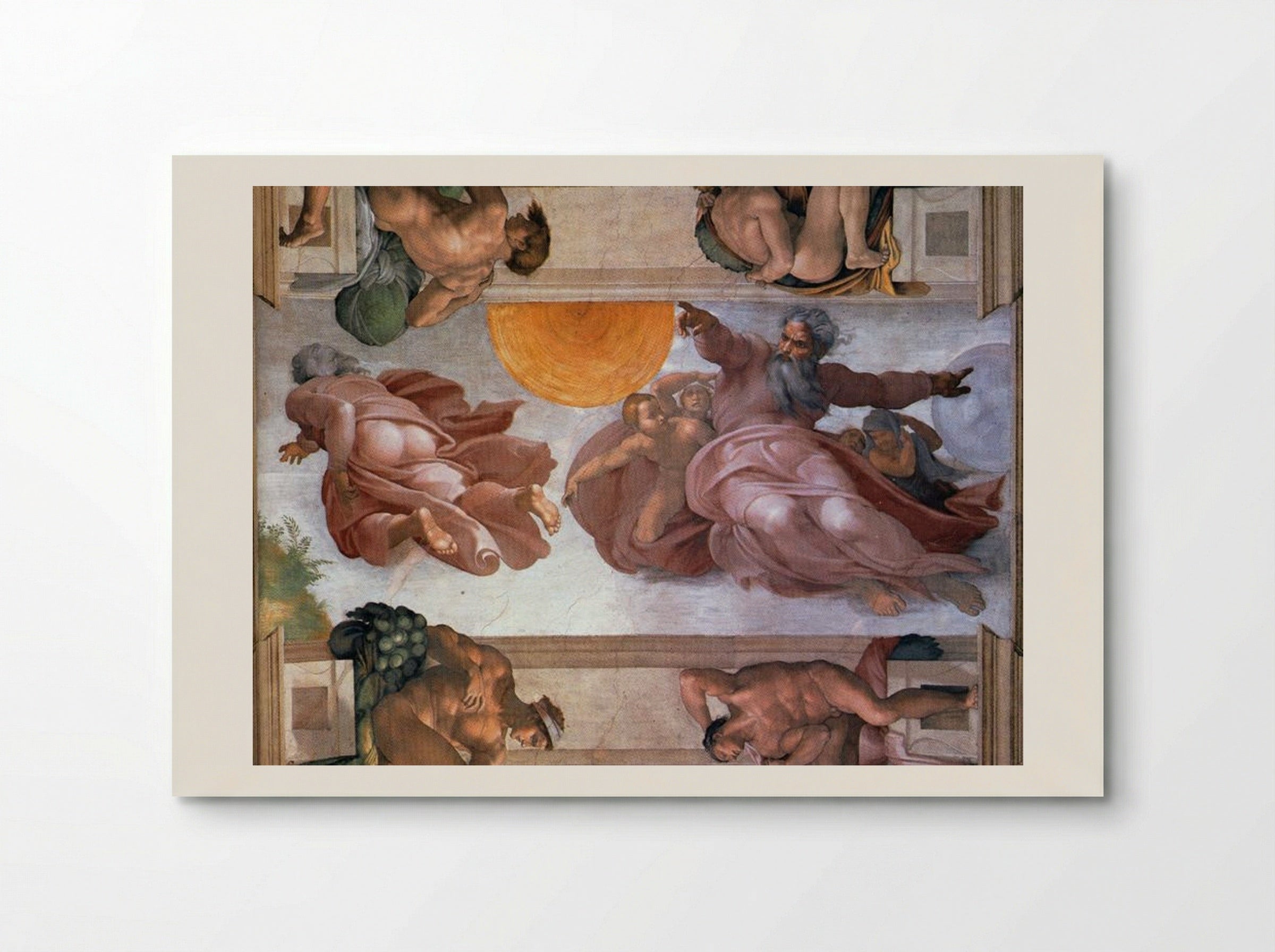 Creation of the Sun and Moon - Michelangelo Buonarroti - Poster