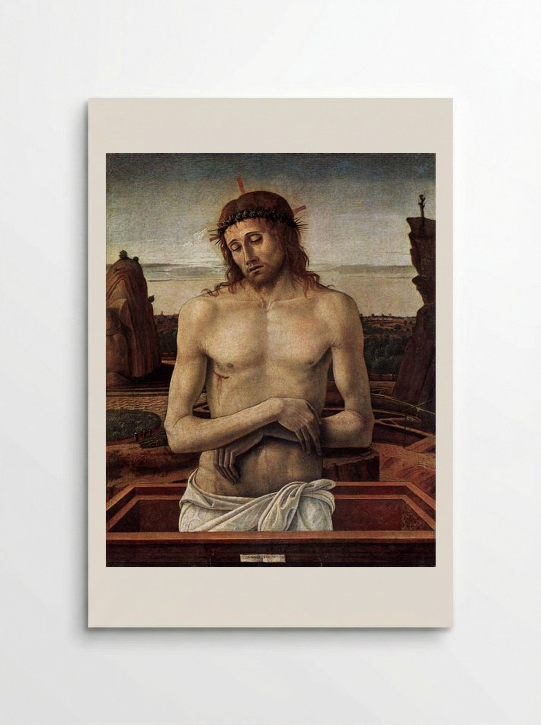 Dead Christ in the Sepulchre - Giovanni Bellini - Poster