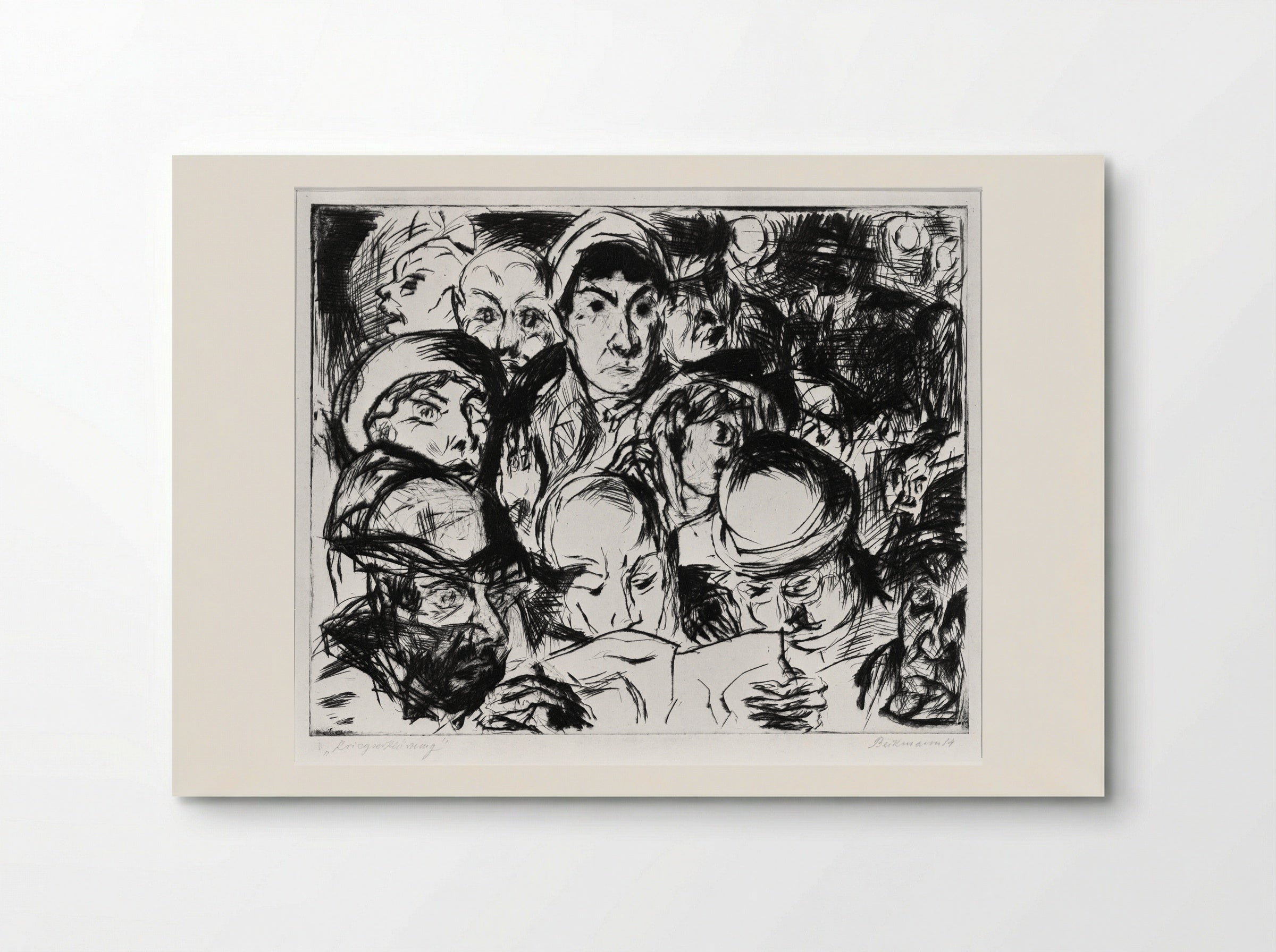 Declaration of War - Max Beckmann - Poster
