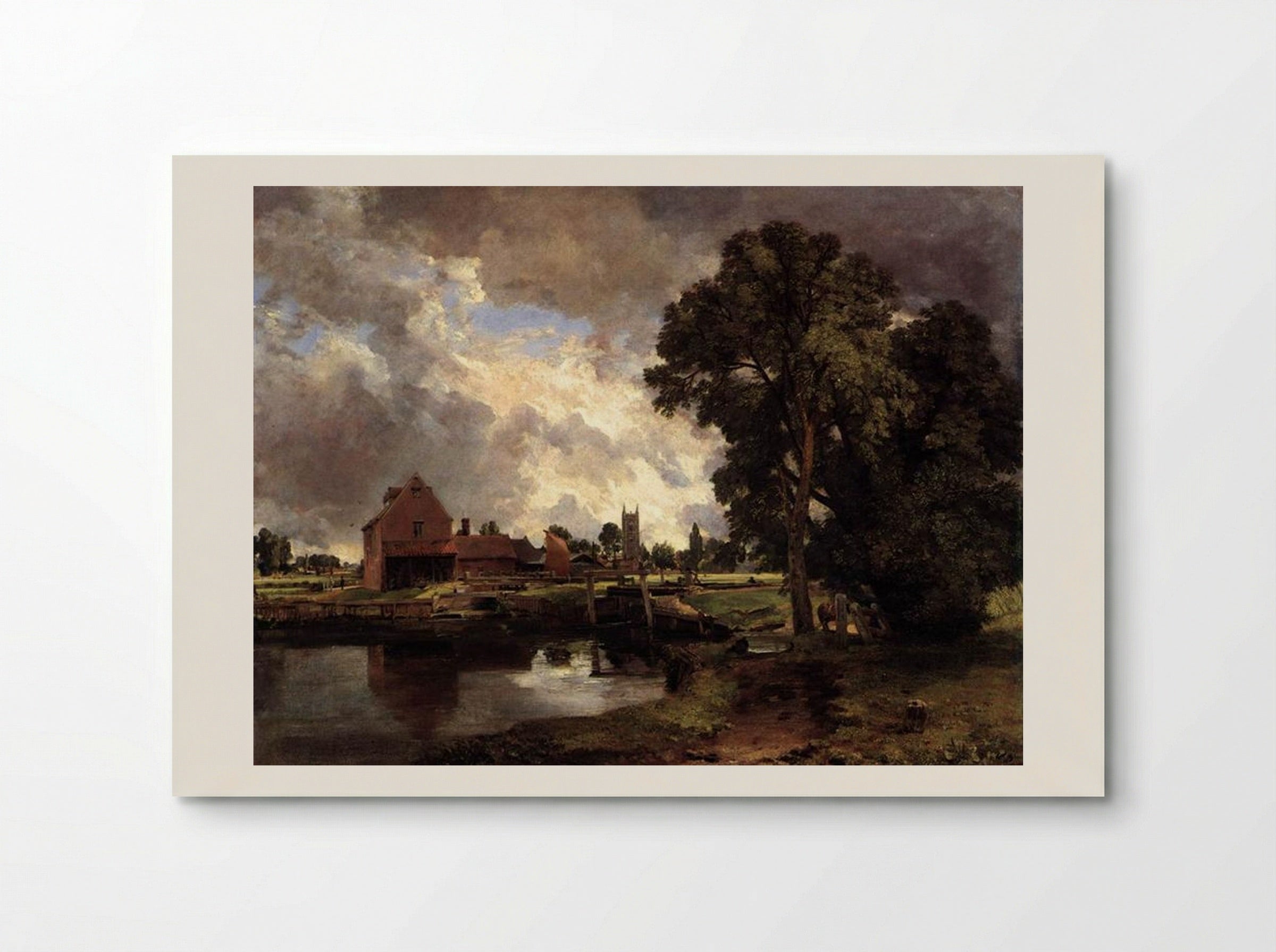 Dedham Lock and Mill - John Constable - Poster