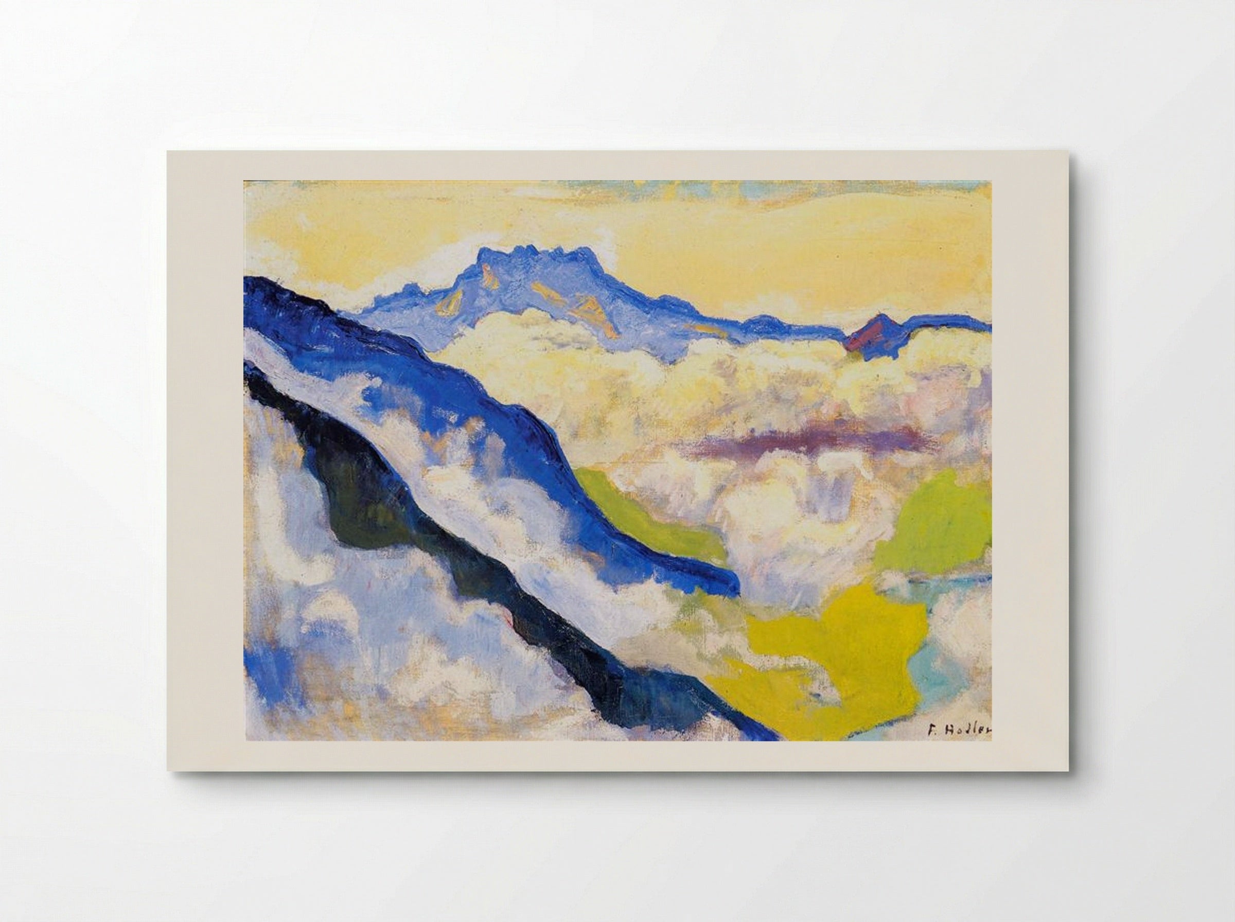 Dents du Midi in Clouds - Ferdinand Hodler - Poster