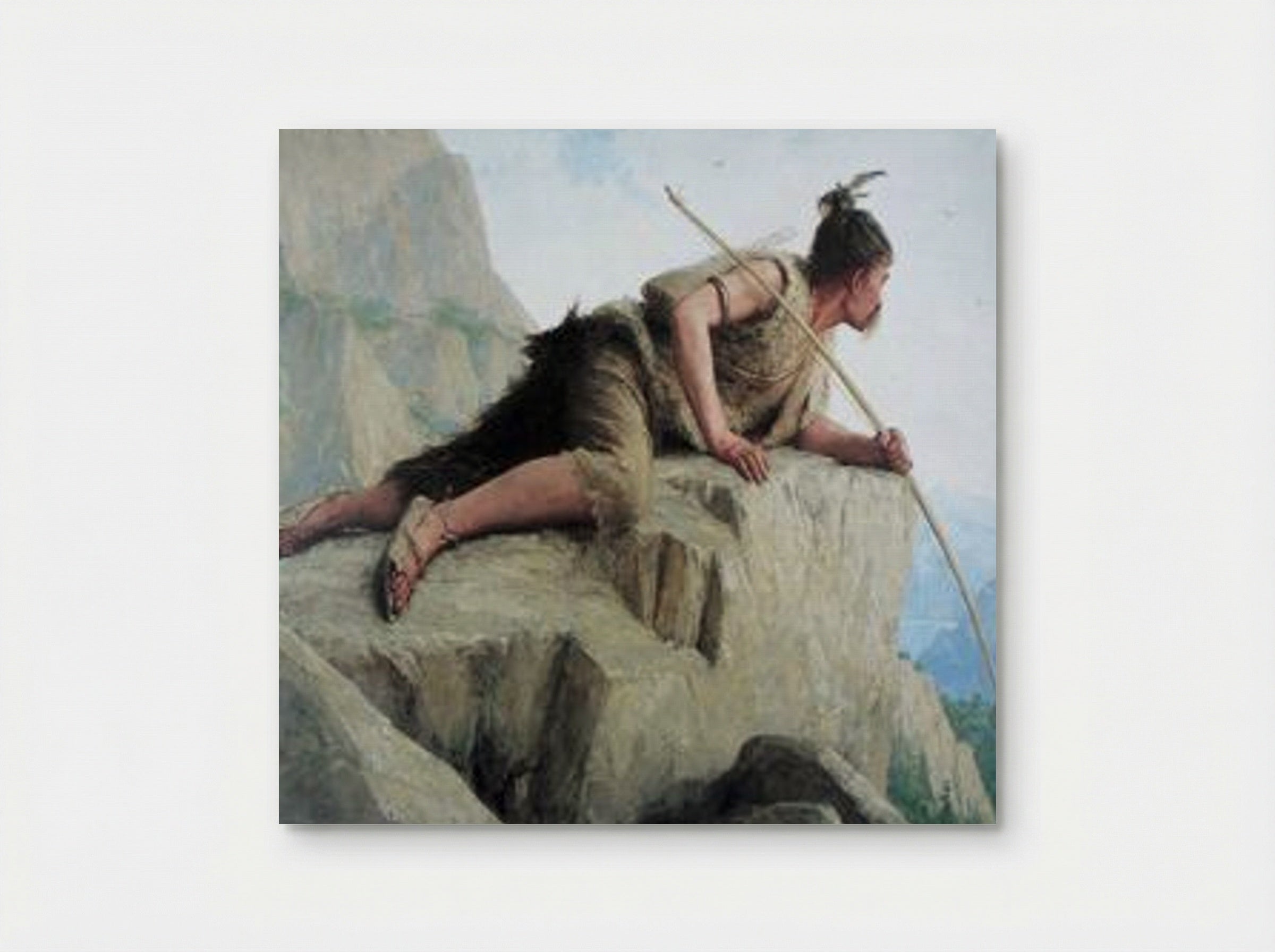 Der Pfahlbauer - Albert Anker - Poster