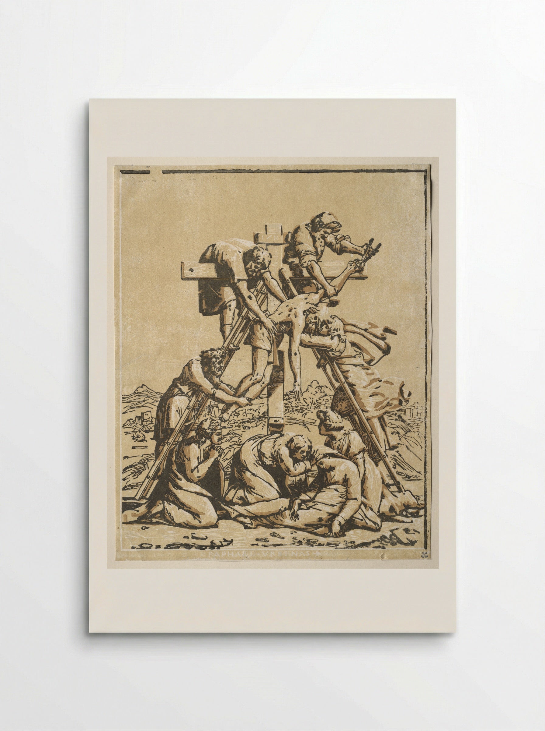 Descent from the Cross - Ugo da Carpi - Poster