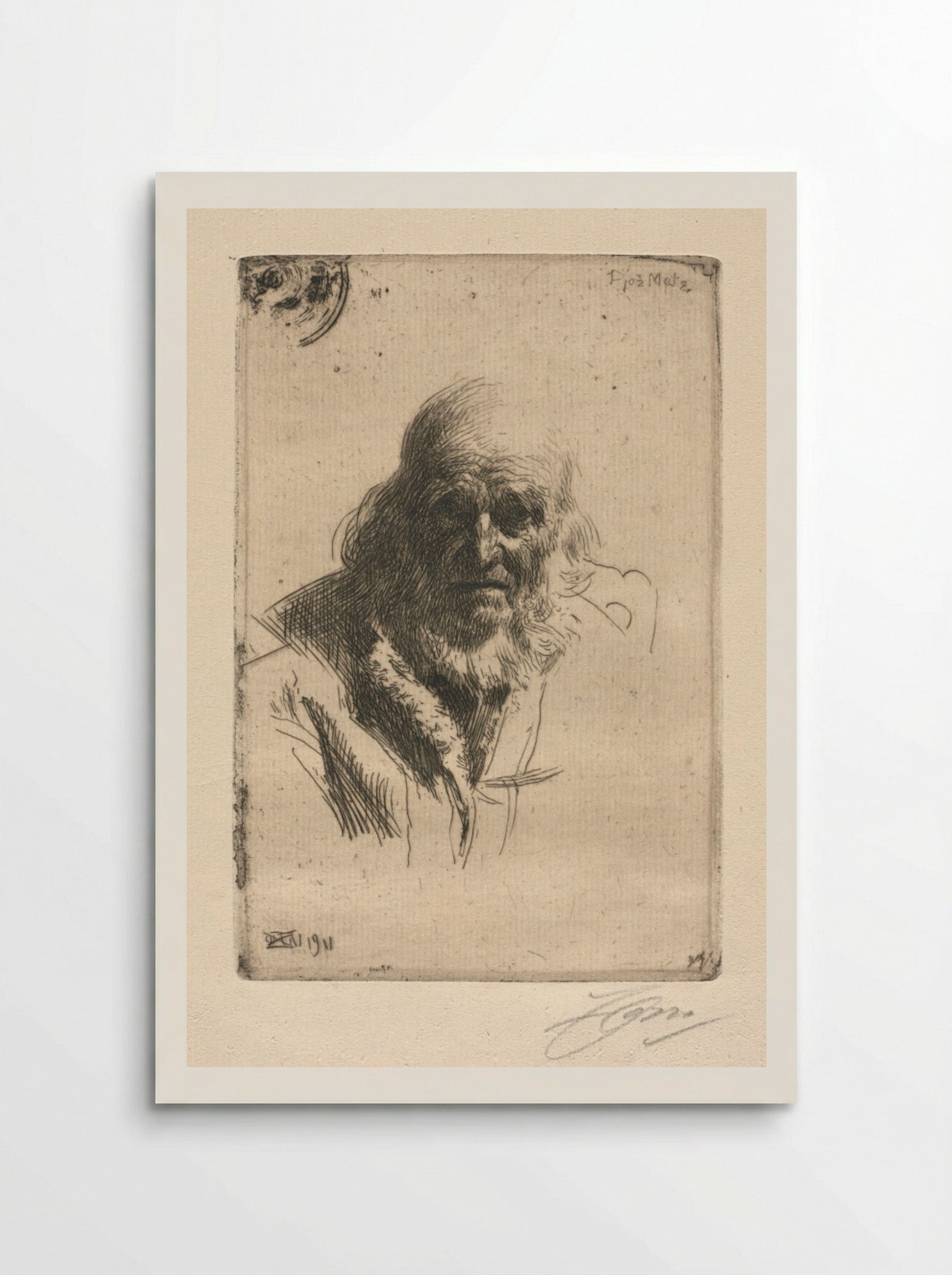 Djos Mats - Anders Zorn - Poster