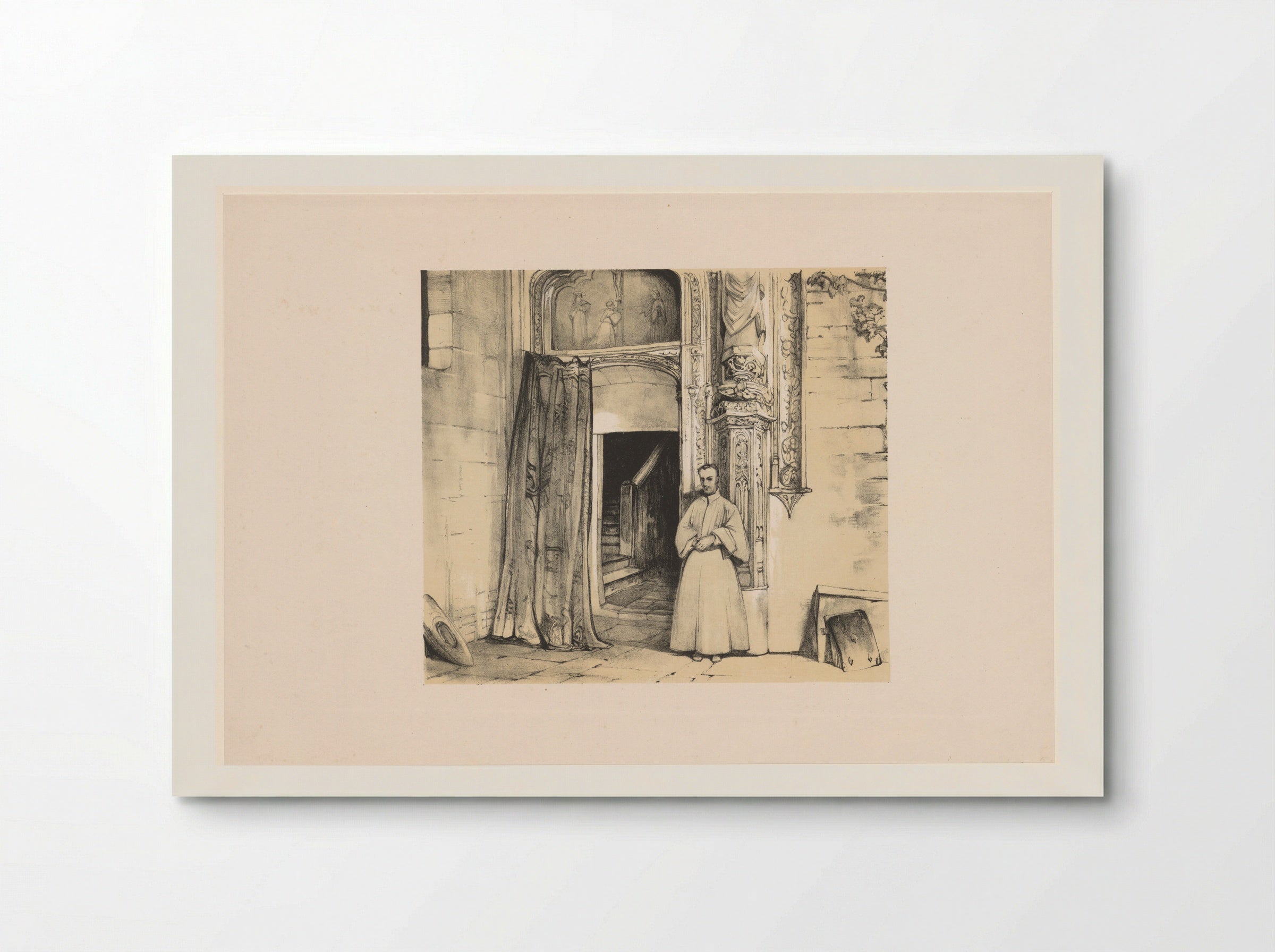 Doorway of the Convento de San Juan de los Reyes, Toledo - John Frederick Lewis - Poster