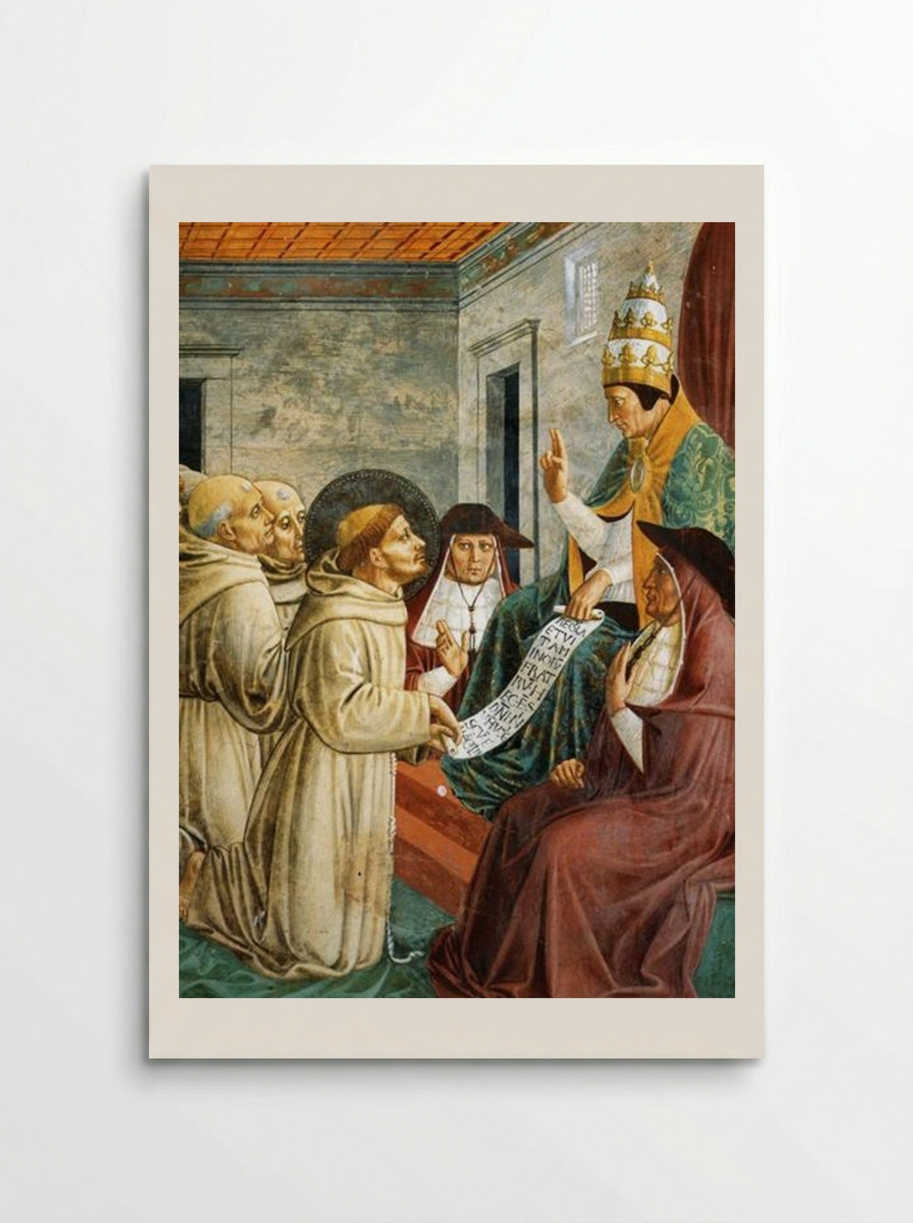 Dream of Innocent III and the Confirmation of the Rule (detail) - Benozzo Gozzoli - Poster