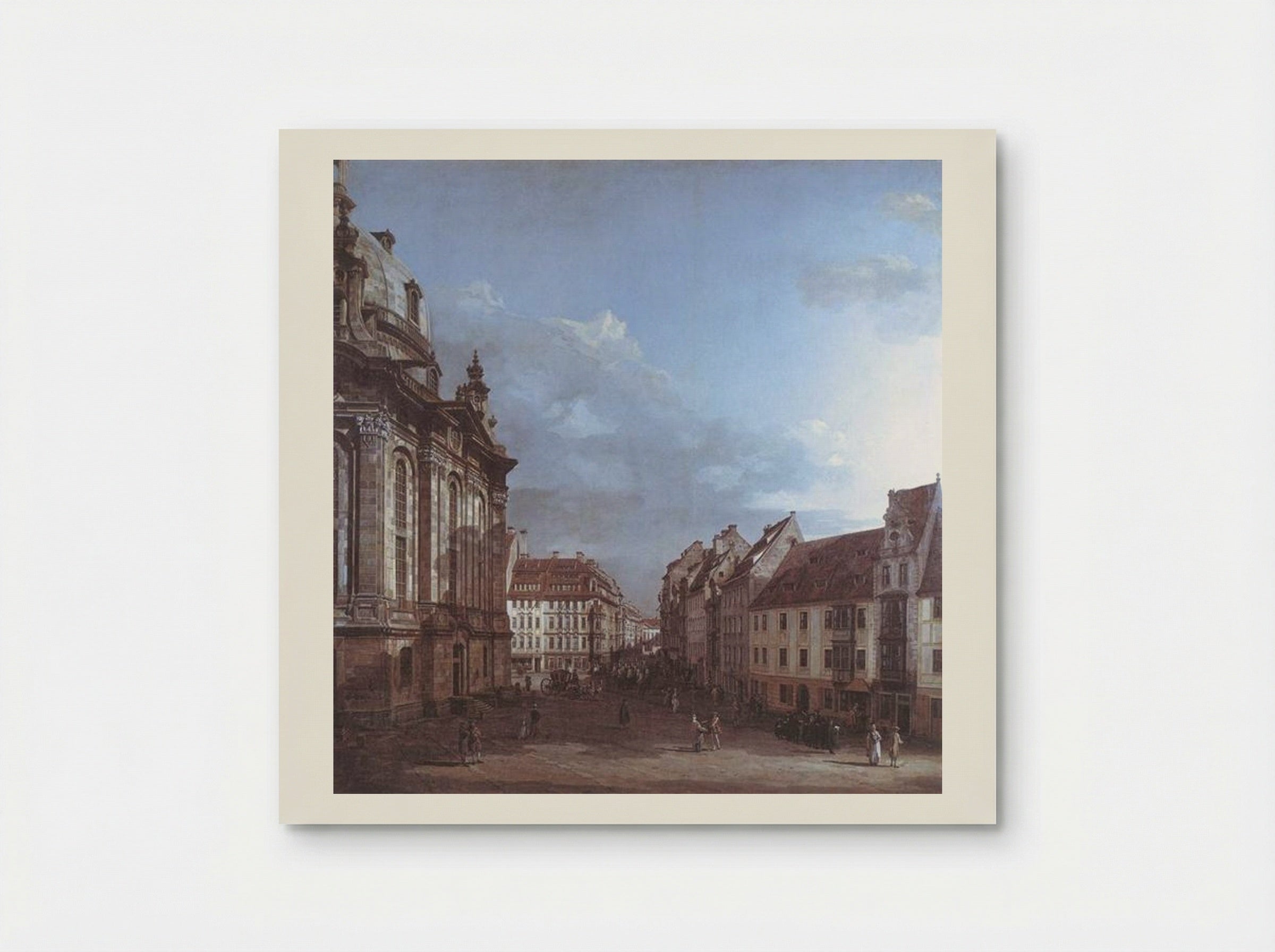 Dresden, the Frauenkirche and the Rampische Gasse - Bernardo Bellotto - Poster