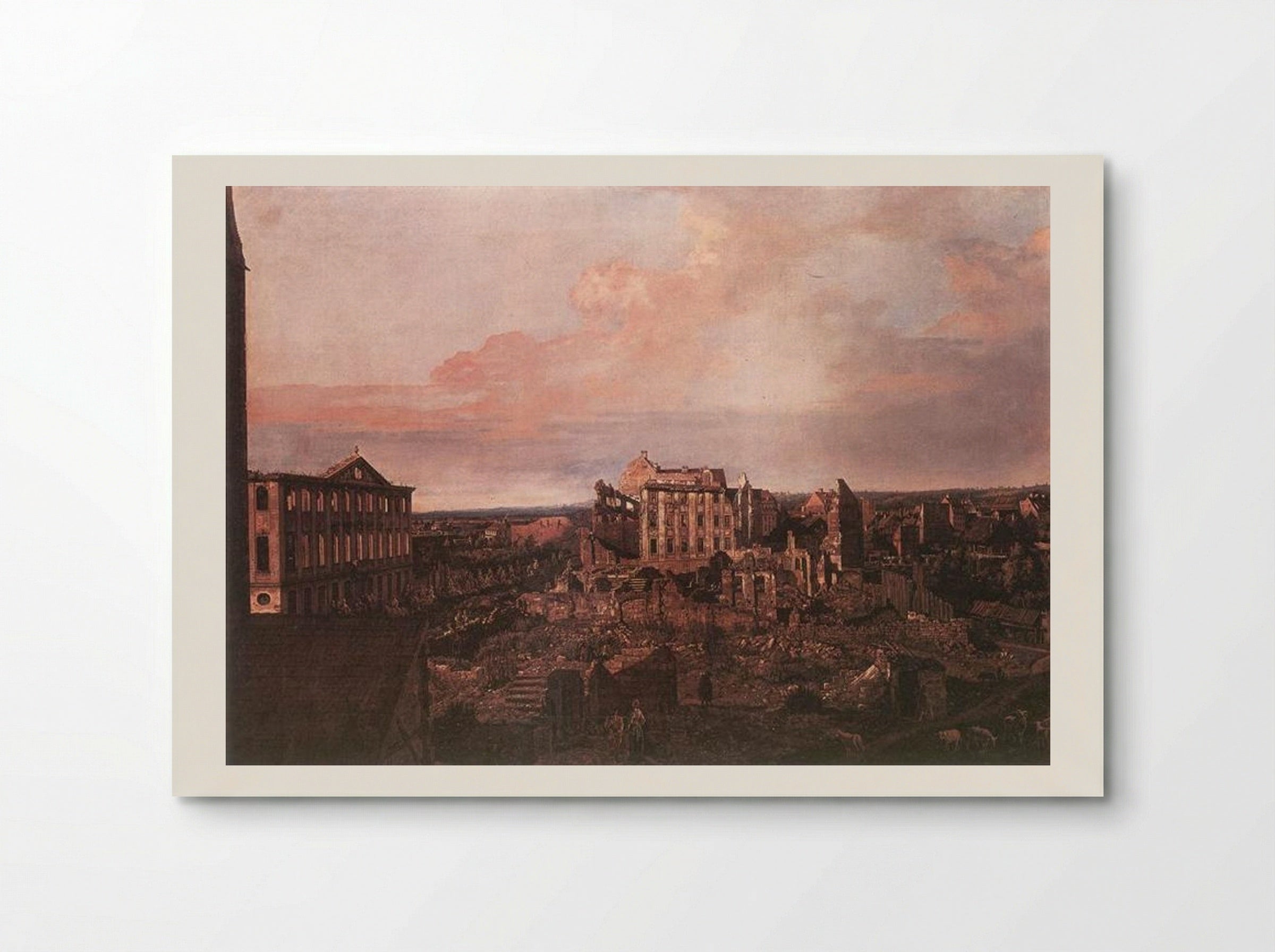 Dresden, the Ruins of the Pirnaische Vorstadt - Bernardo Bellotto - Poster