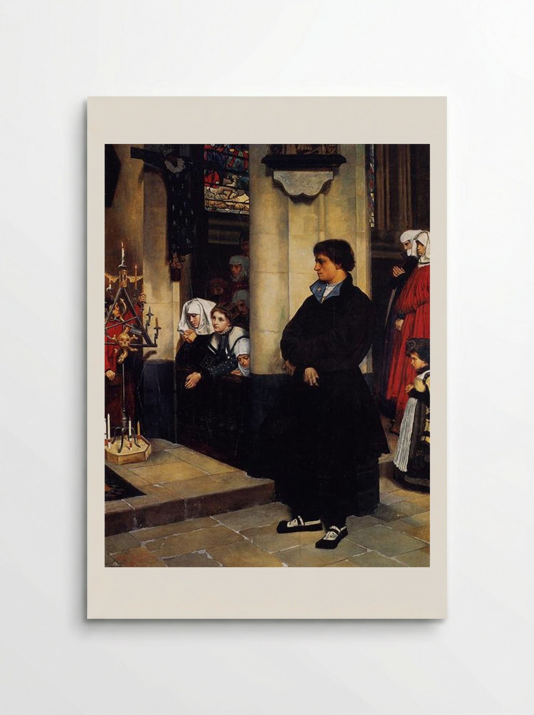During the Service - James Tissot - Poster