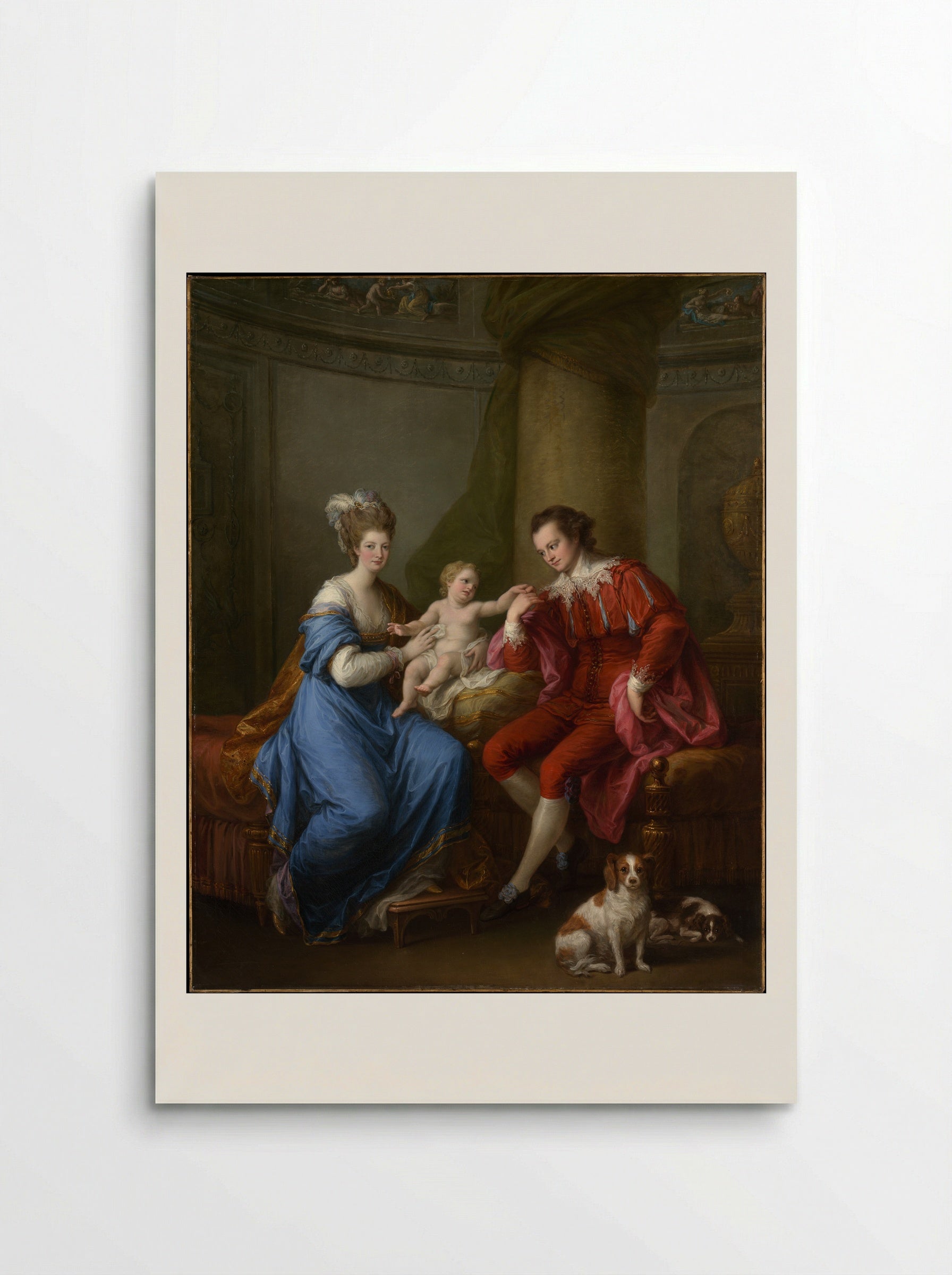Edward Smith Stanley, Twelfth Earl of Derby, Elizabeth, Countess of Derby, and Their Son - Angelica Kauffmann - Poster