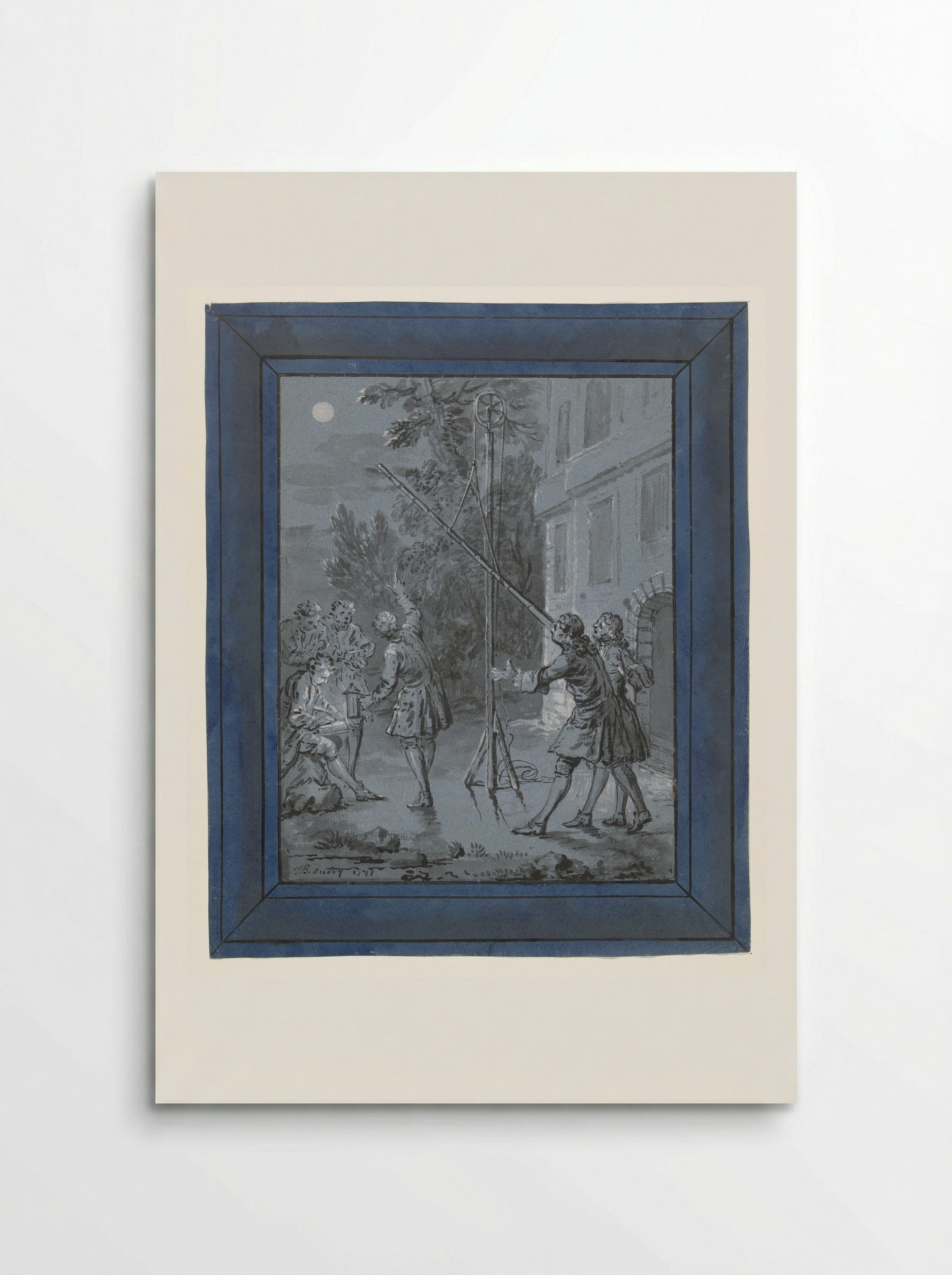 Een dier in de maan / Un Animal dans la Lune - Jean-Baptiste Oudry - Poster