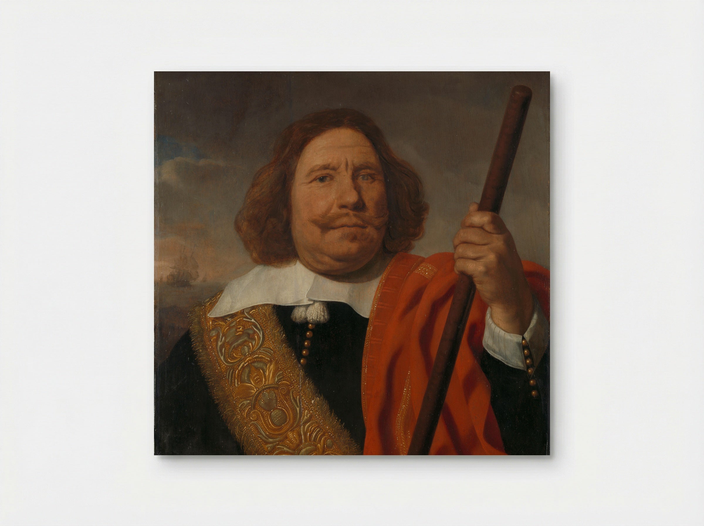 Egbert Meeusz Kortenaer (1605-65), Lieutenant-Admiral of the Admiralty on the Meuse - Bartholomeus van der Helst - Poster
