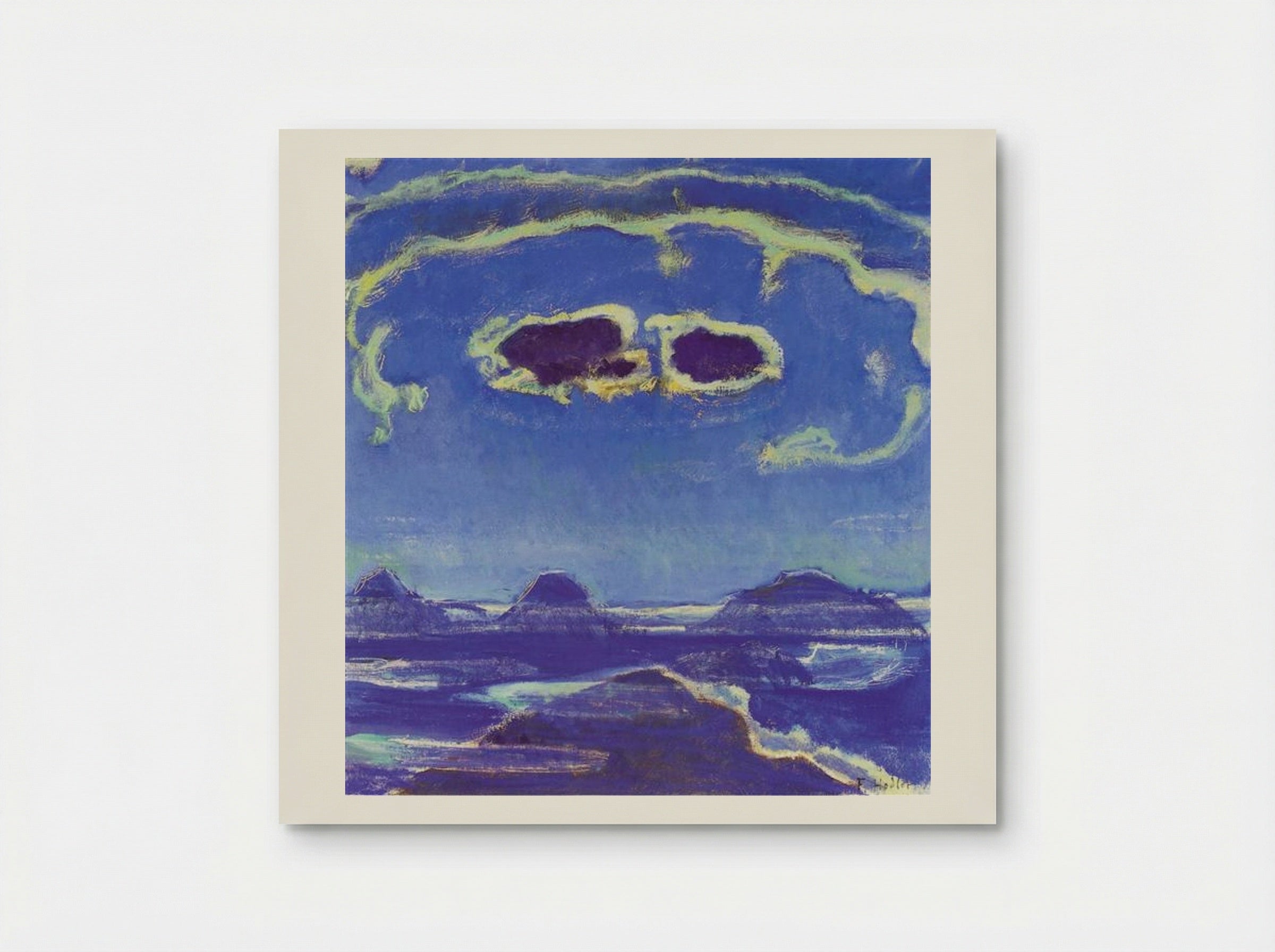 Eiger, Mönch and Jungfrau in Moonlight - Ferdinand Hodler - Poster