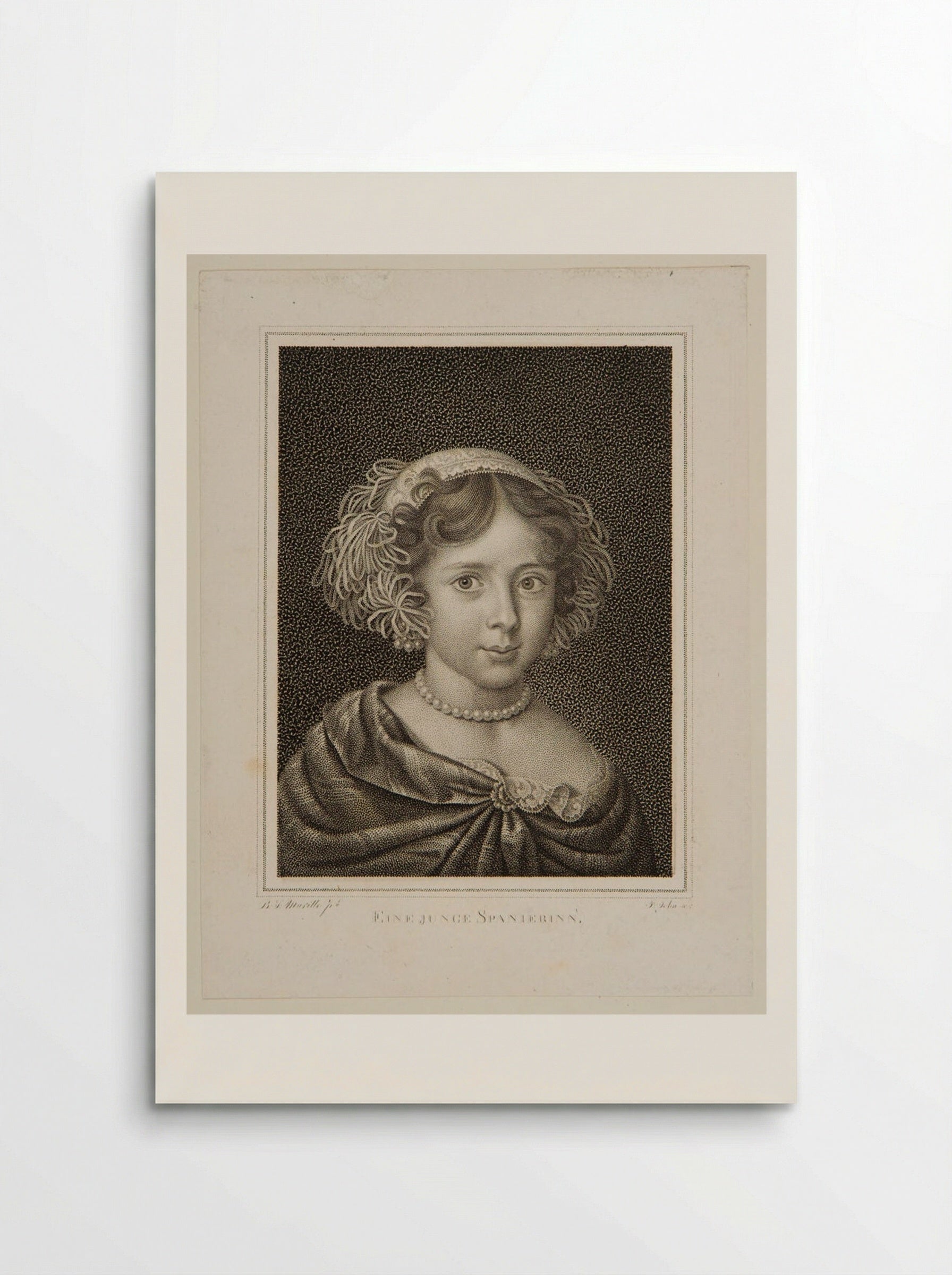 Eine junge Spanierin - Friedrich John - Poster