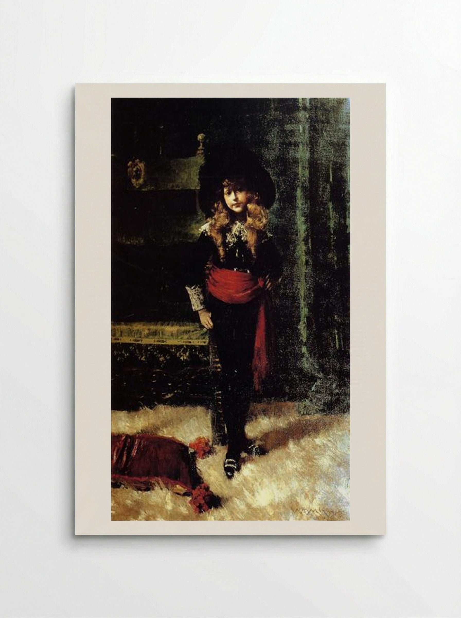 Elsie Leslie Lyde as Little Lord Fauntleroy - William Merritt Chase - Poster