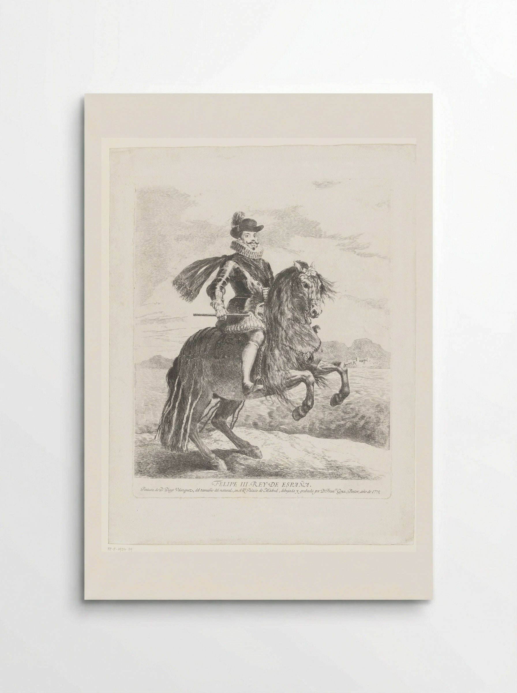 Equestrian Portrait of Philip III - Francisco Goya - Poster