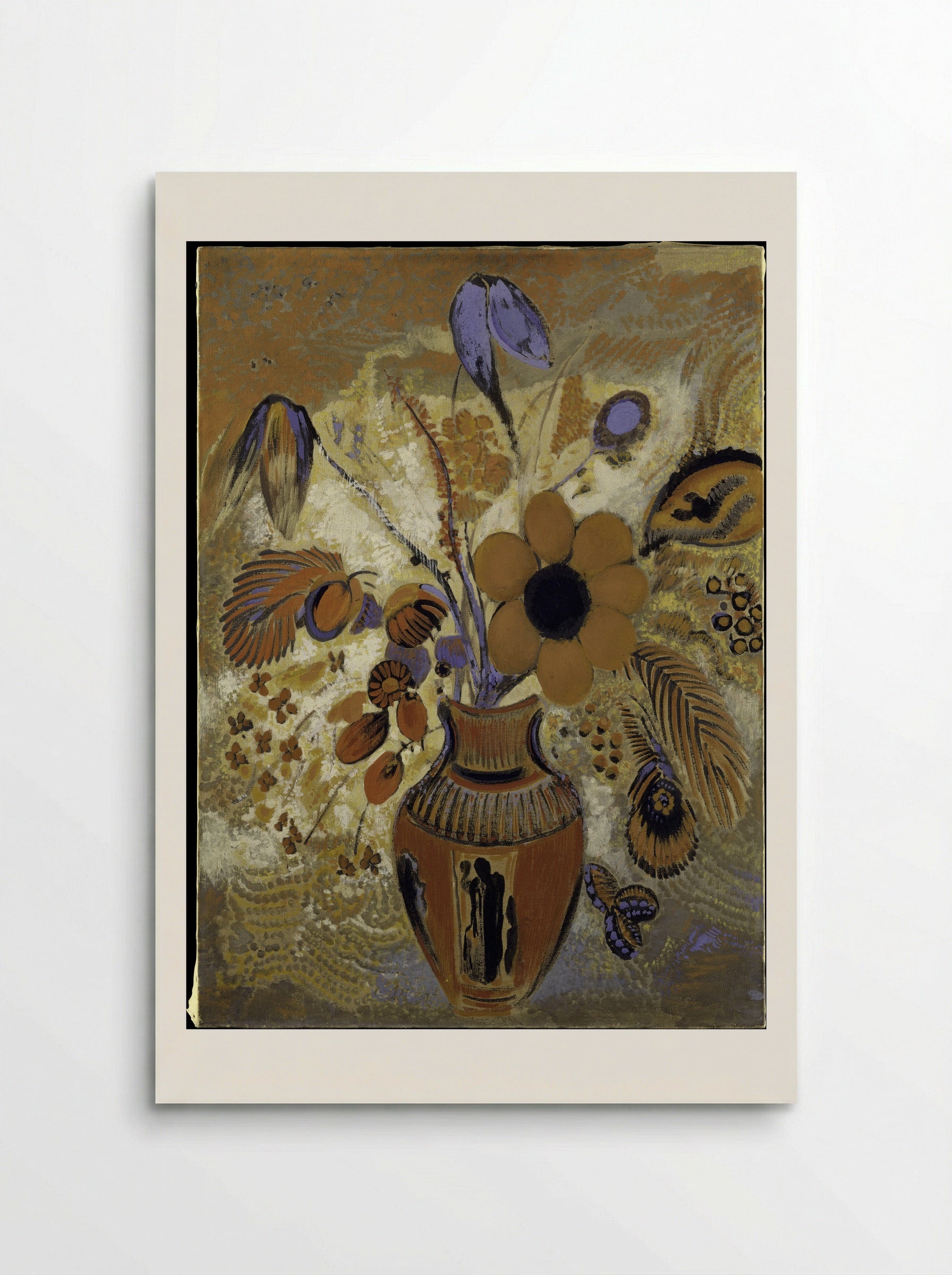 Etruscan Vase with Flowers - Odilon Redon - Poster