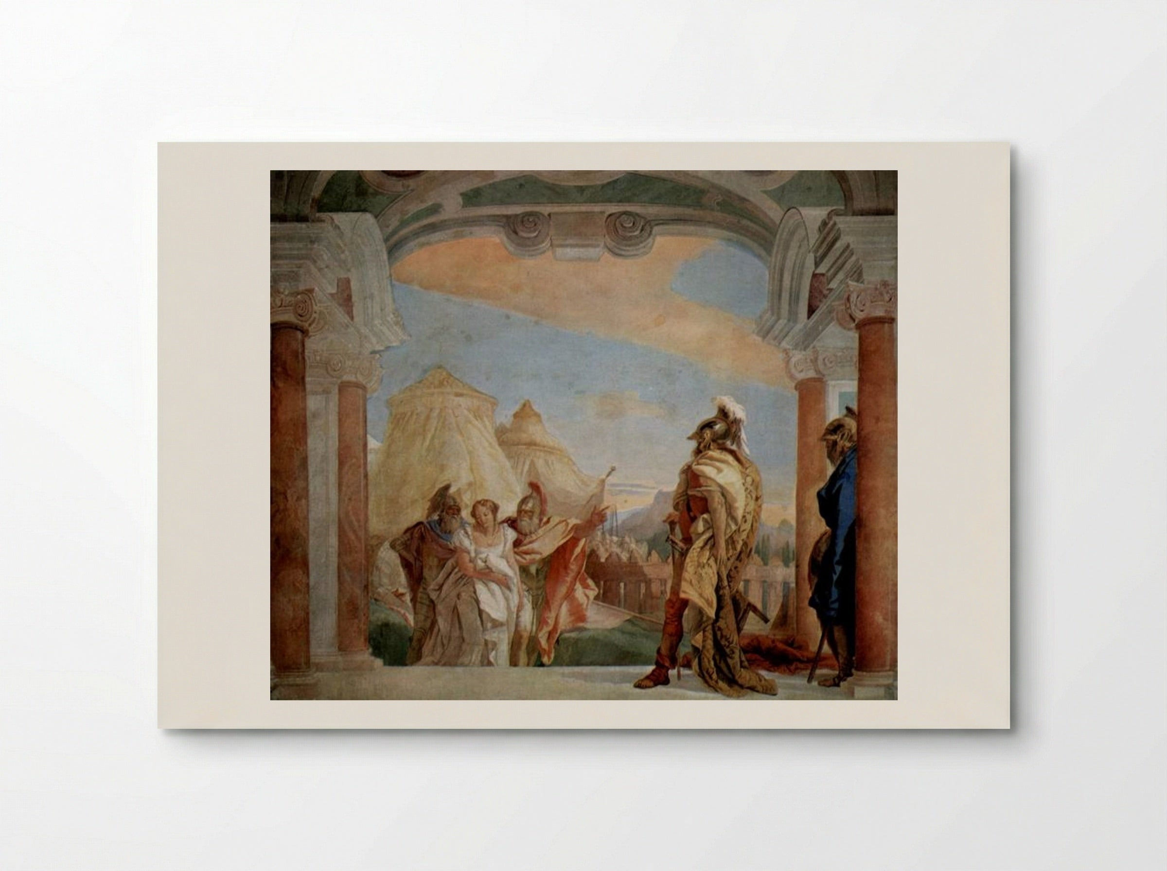 Eurybates and Talthybios Lead Briseis to Agamemnon - Giovanni Battista Tiepolo - Poster