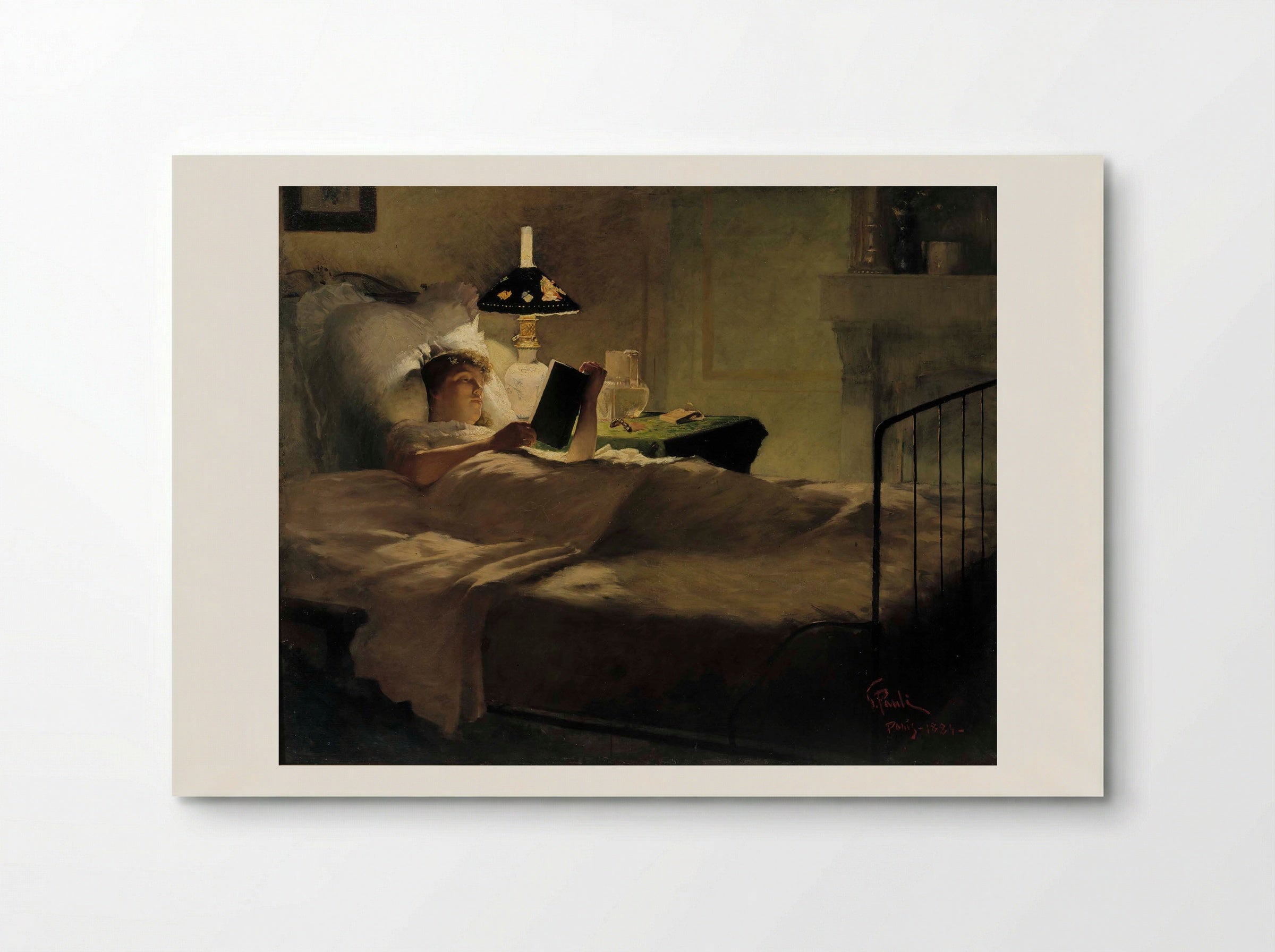 Evening Reading - Georg Pauli - Poster