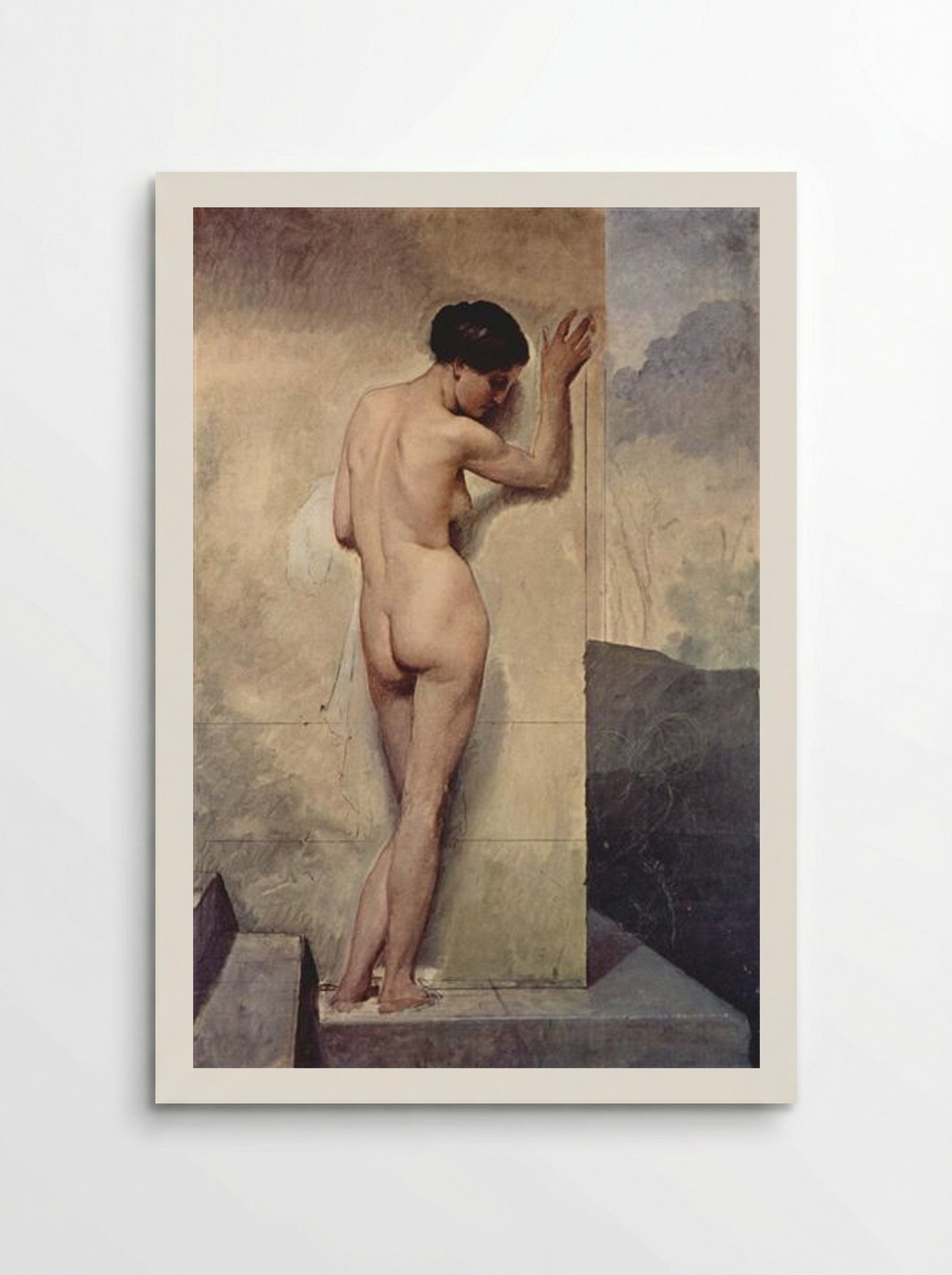 Female Nude (Study) - Francesco Hayez - Poster