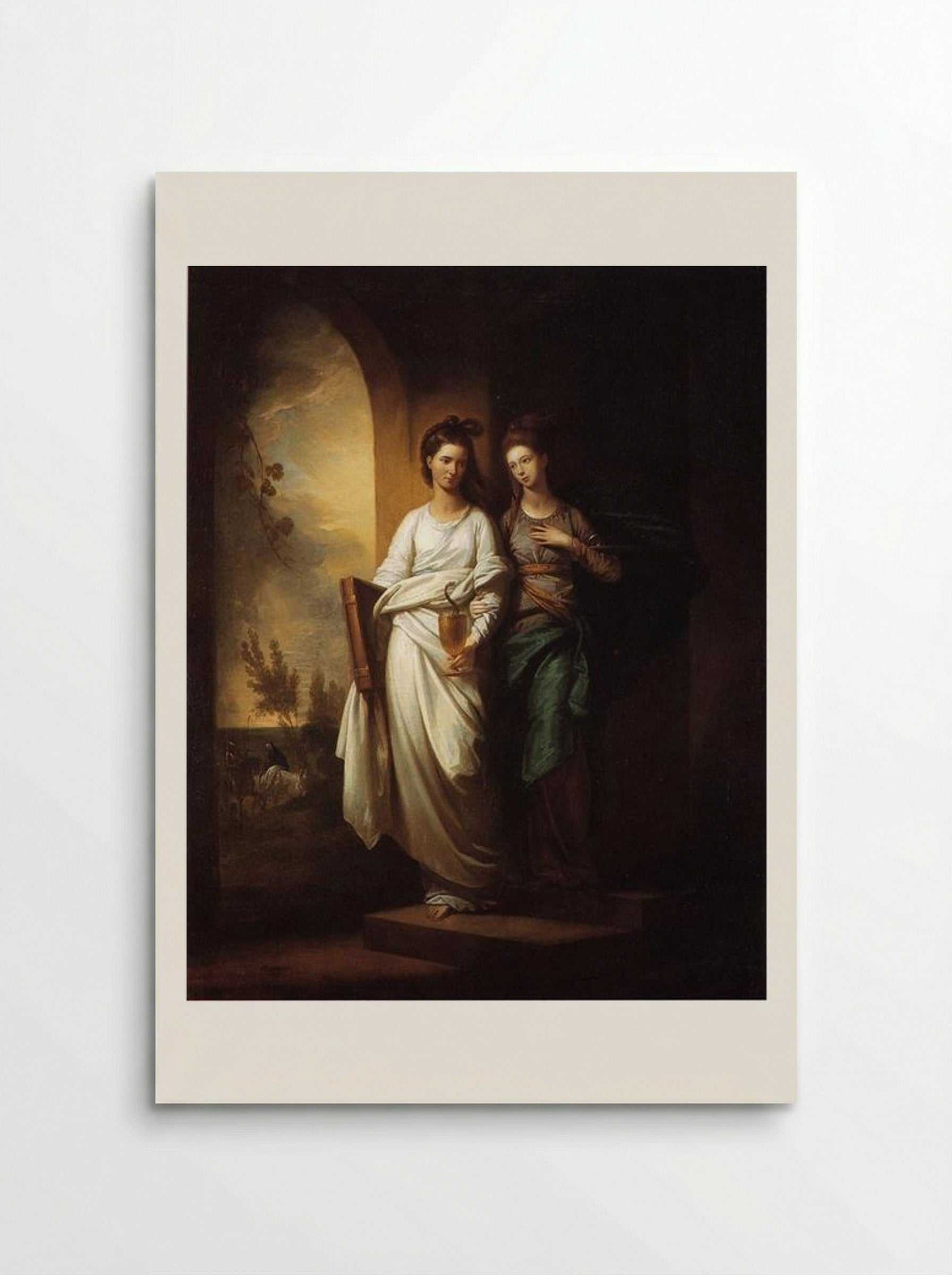 Fidelia and Speranza - Benjamin West - Poster