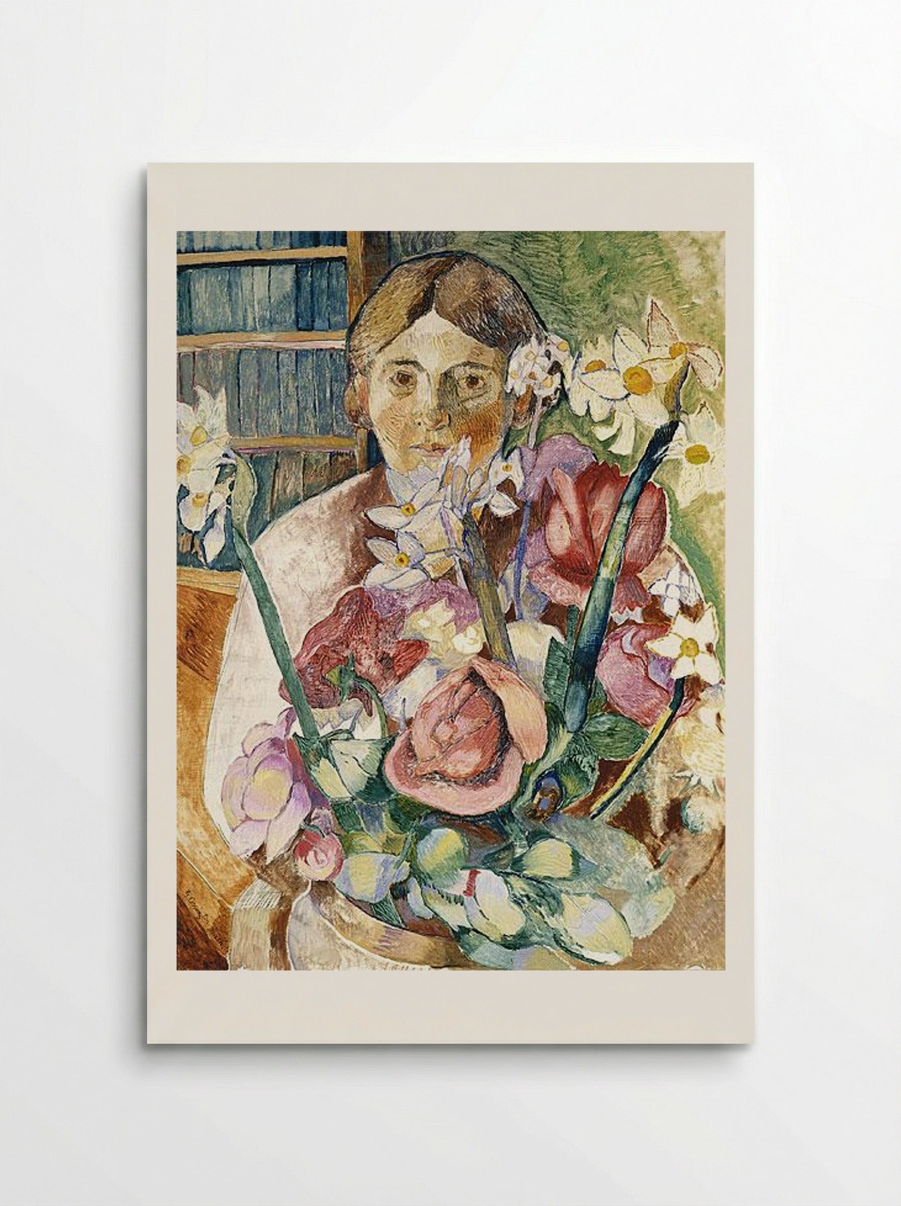 Figure through flowers - Grace Cossington Smith - Poster