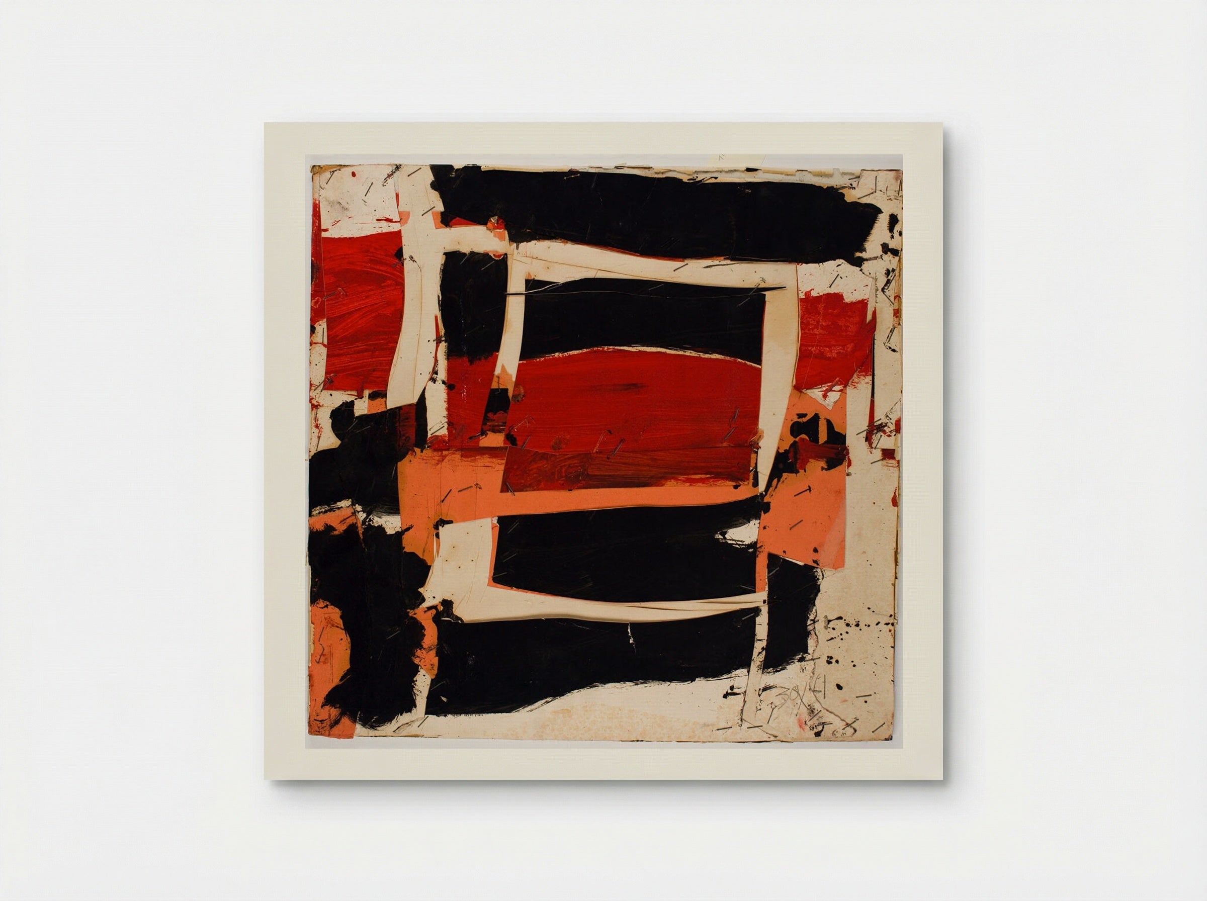 For Jean Orange Red - Larry Zox - Poster