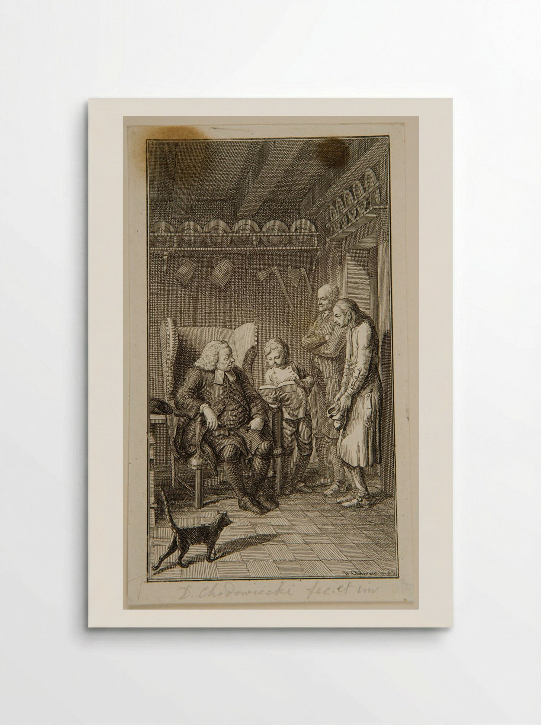 Frontispiece to Heinrich Stilling's Jugend - Daniel Nikolaus Chodowiecki - Poster