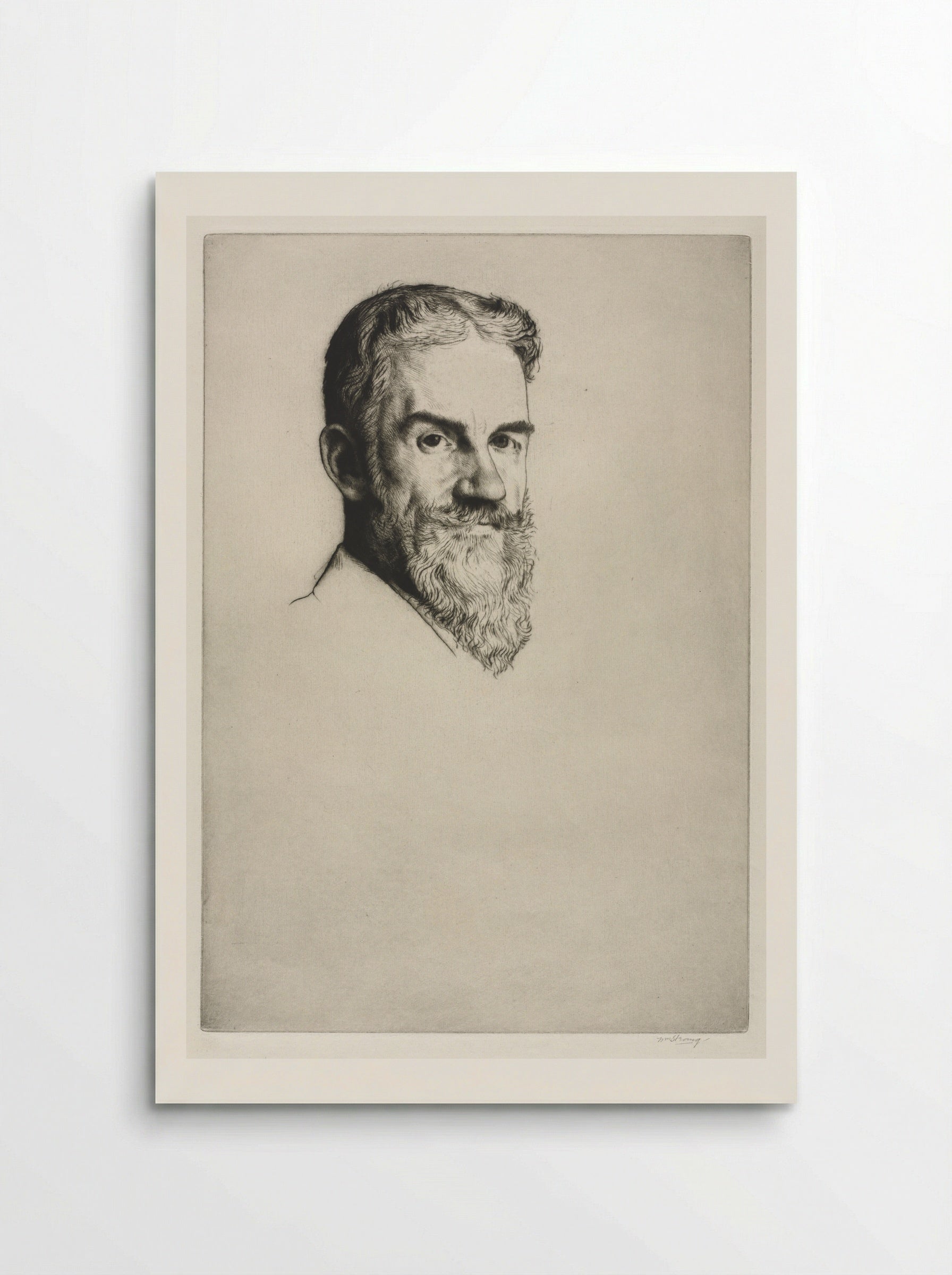 George Bernard Shaw - William Strang - Poster