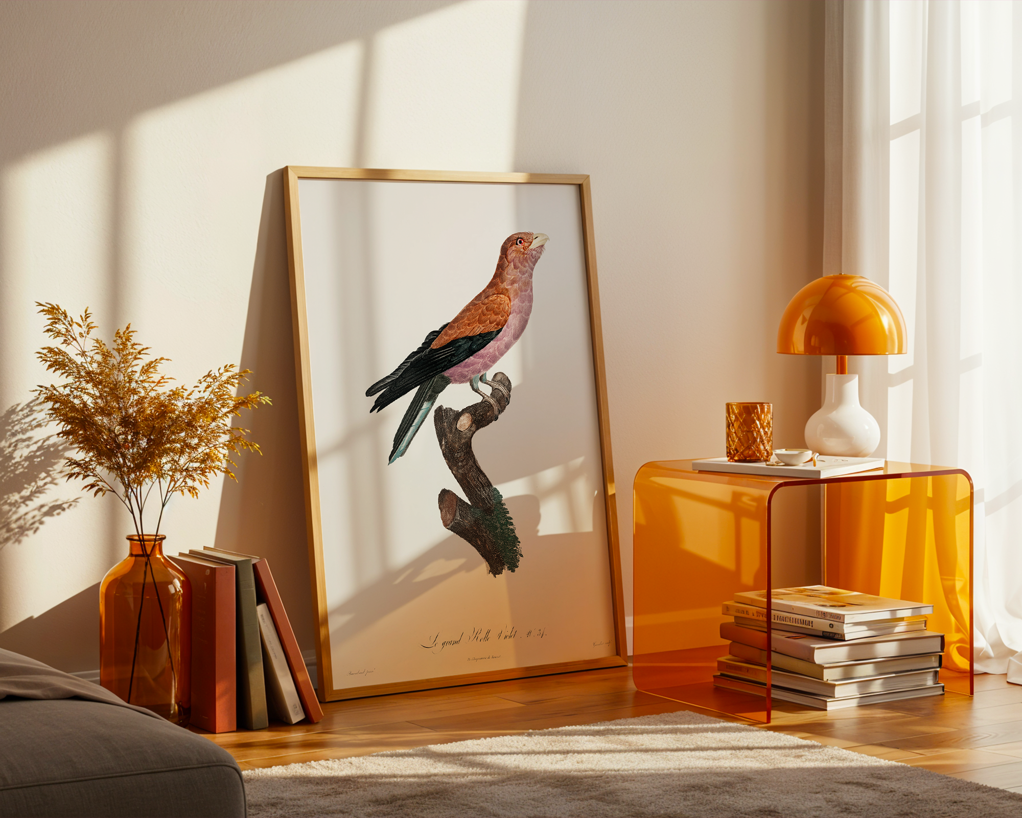 Great-violet-roller-from-Histoire-Naturelle-des-Oiseaux-de-Paradis-et-Des-Rolliers-(1806)-by-Jacques-Barraband_final mockup