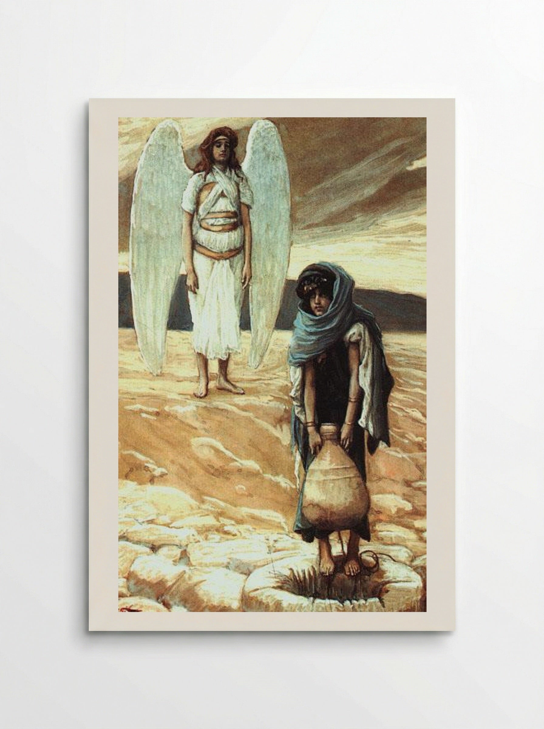 Hagar and the Angel in the Desert - James Tissot - Poster