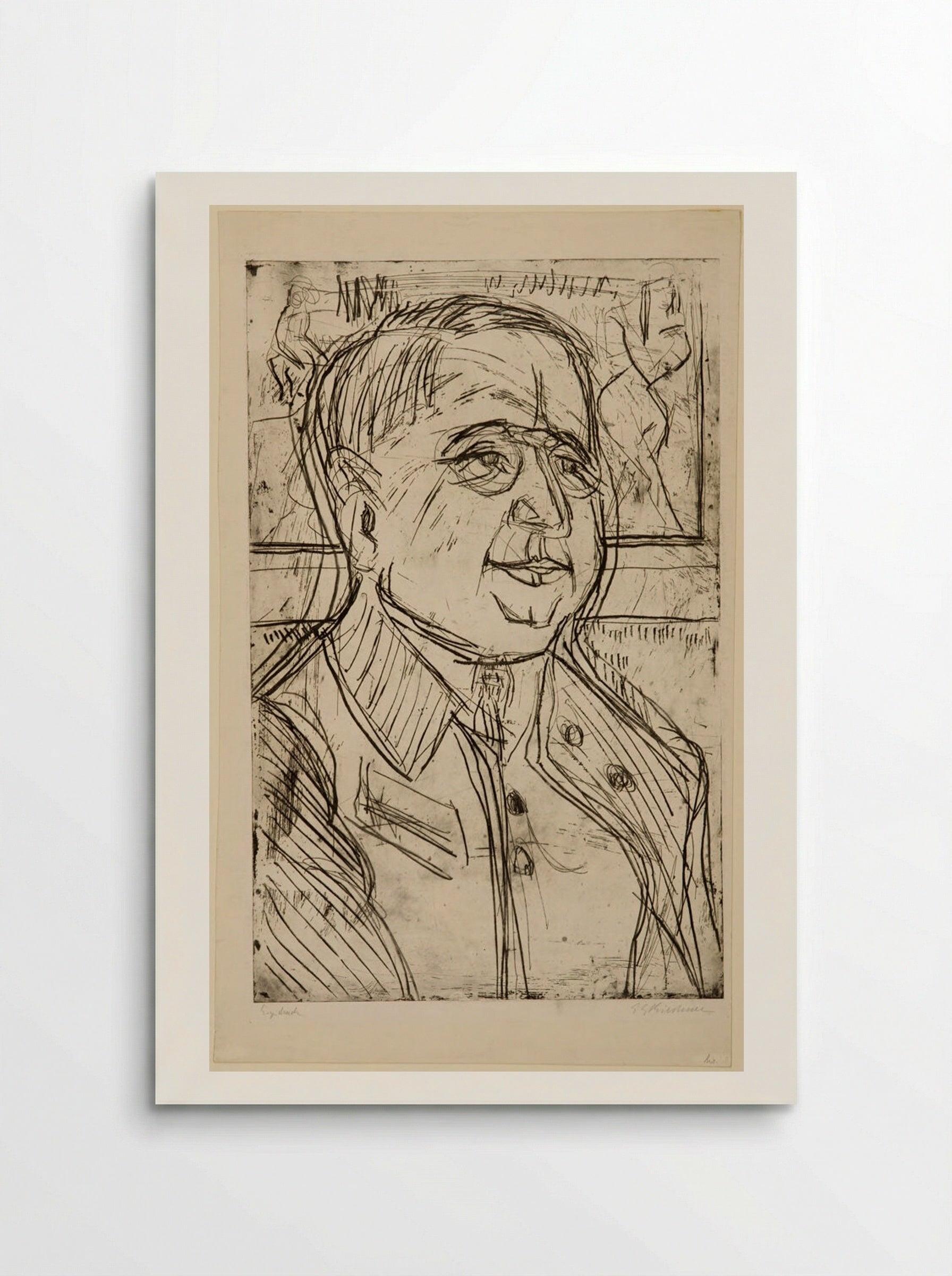 Hans Walter Kirchner, Brother of the Artist (Ernst Ludwig Kirchner) - Ernst Ludwig Kirchner - Poster