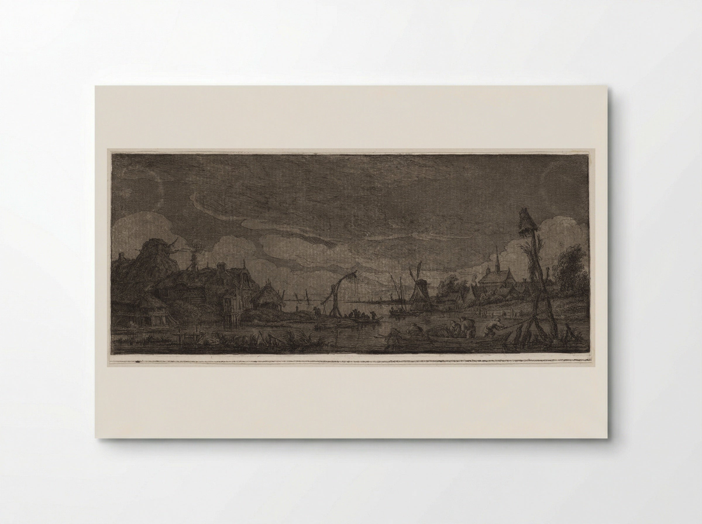 Harbor Entrance at Sunset - Franz Edmund Weirotter - Poster