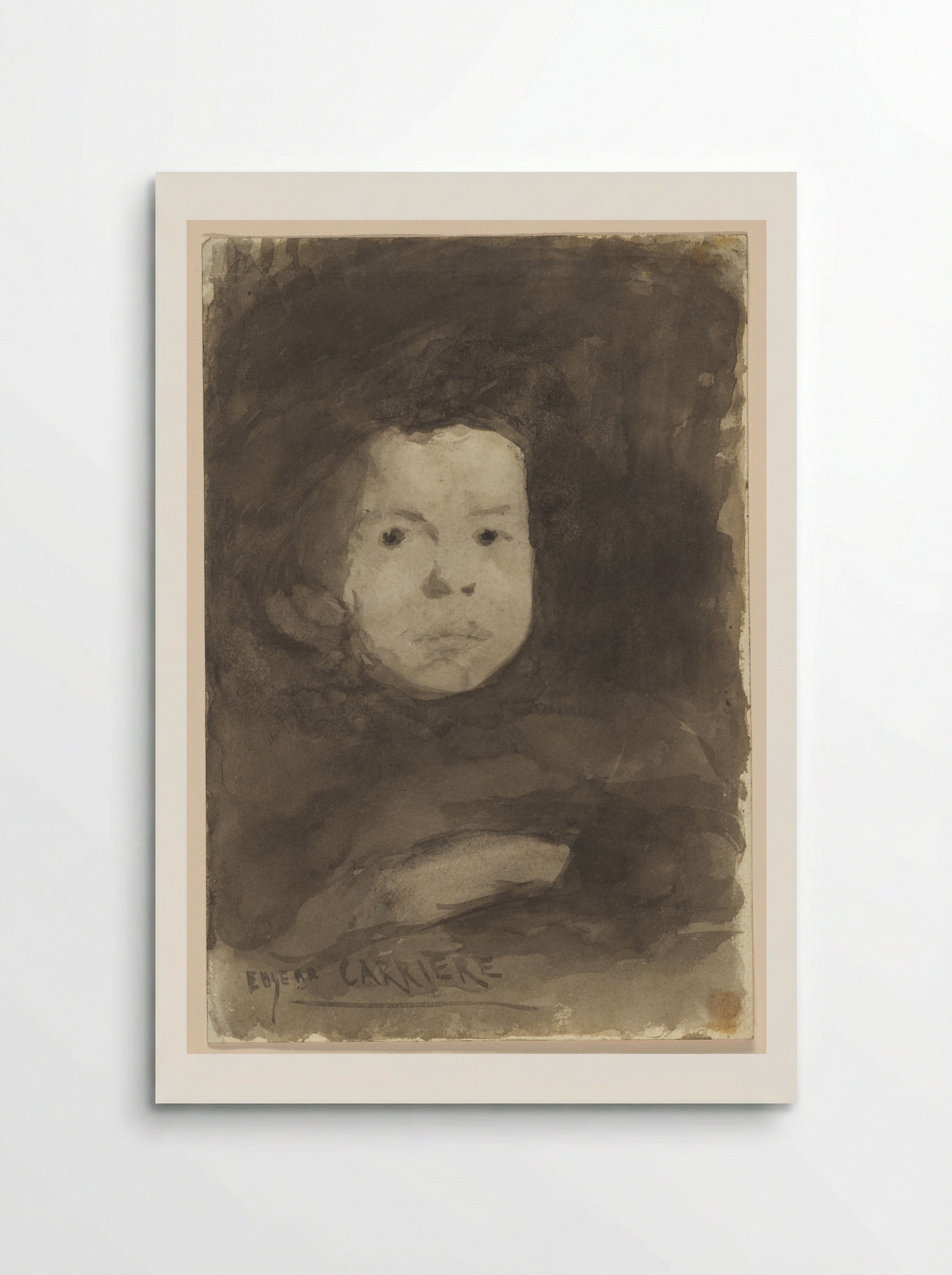 Head of a Child - Eugène Carrière - Poster