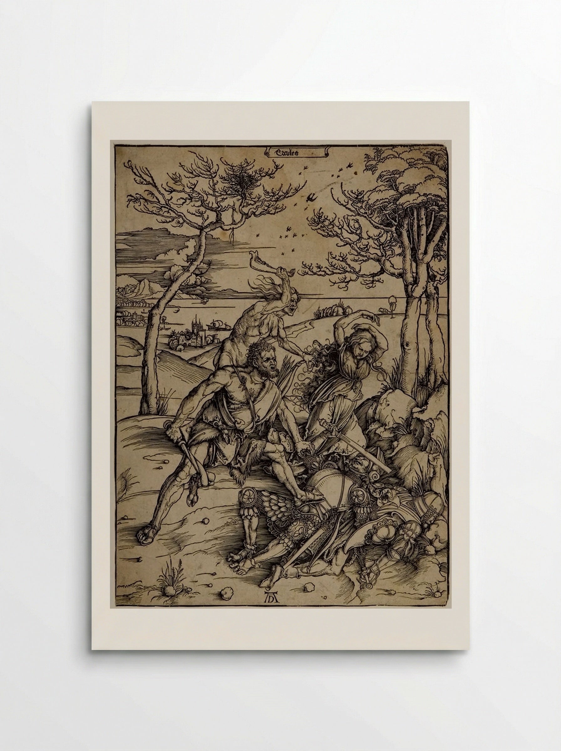 Hercules Conquering Cacus - Albrecht Dürer - Poster