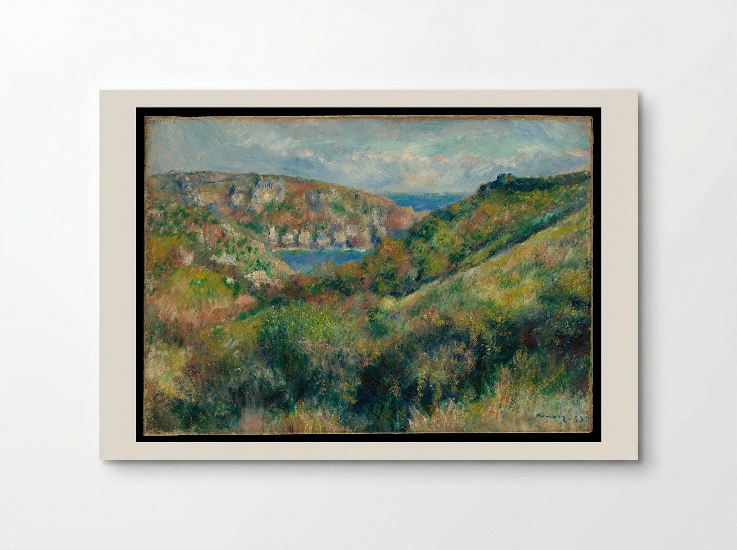 Hills around the Bay of Moulin Huet, Guernsey - Auguste Renoir - Poster