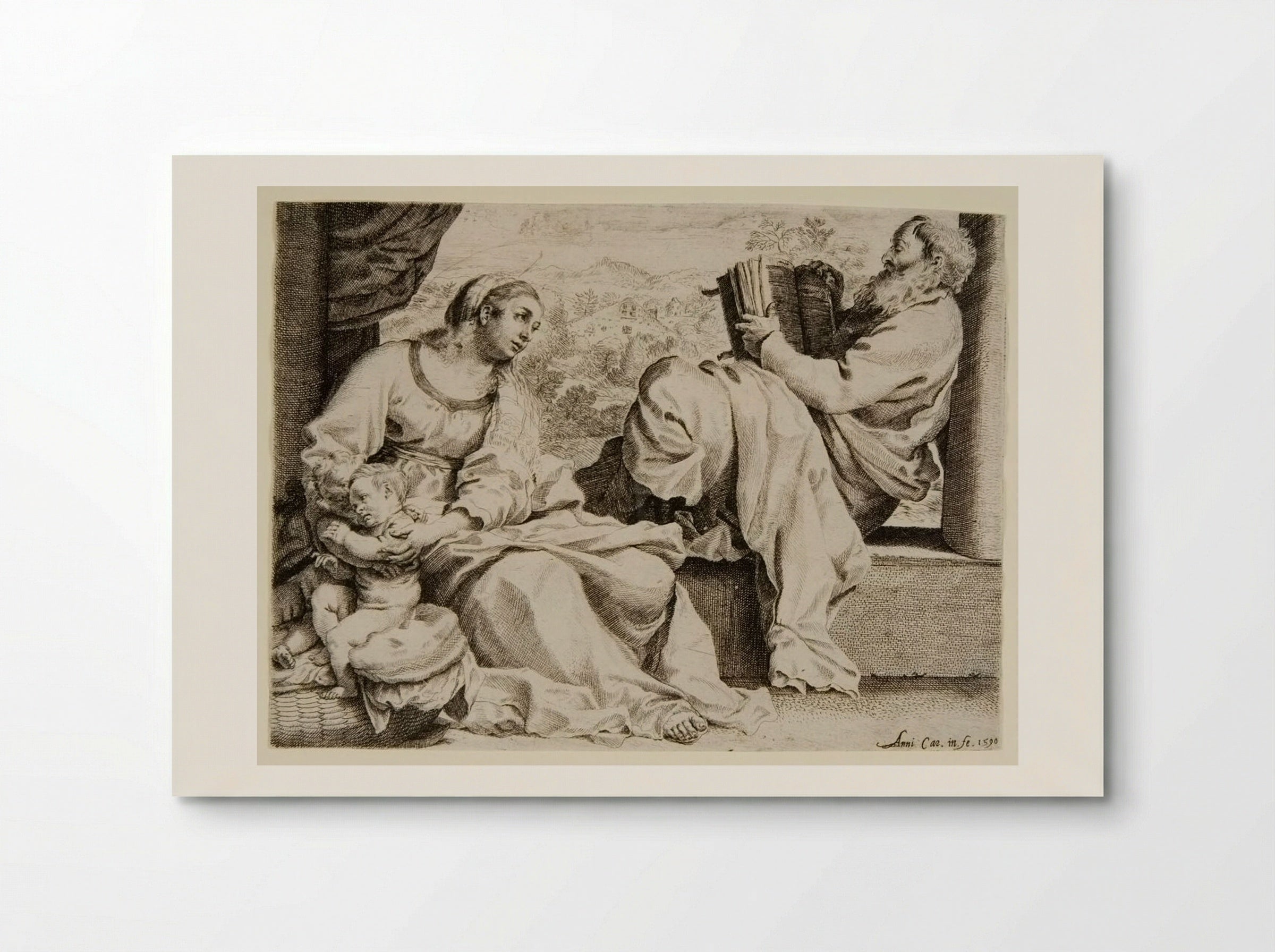 Holy Family - Annibale Carracci - Poster