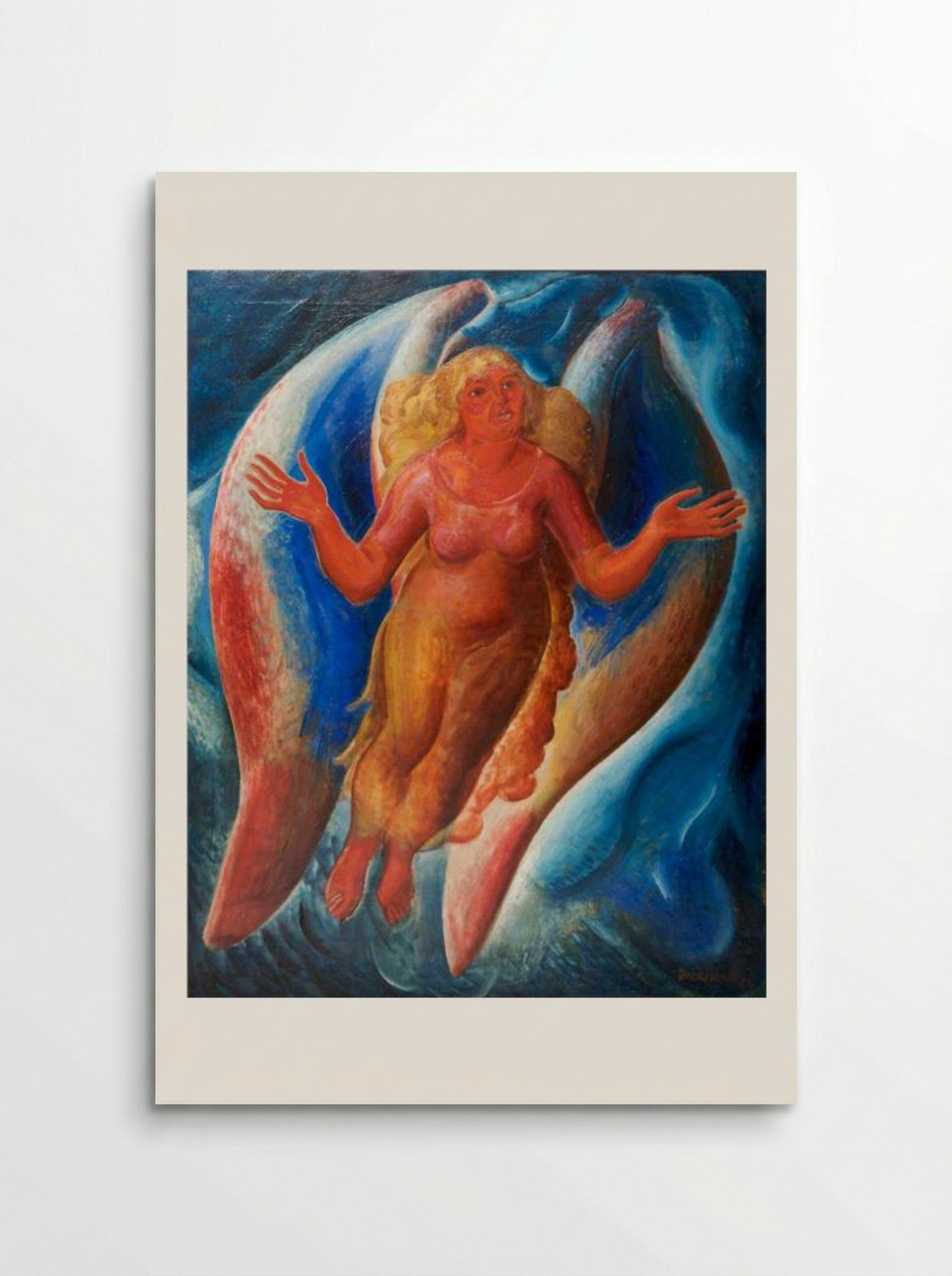 Host of the 4th Dimension (Red Angel) - Leon Underwood - Poster