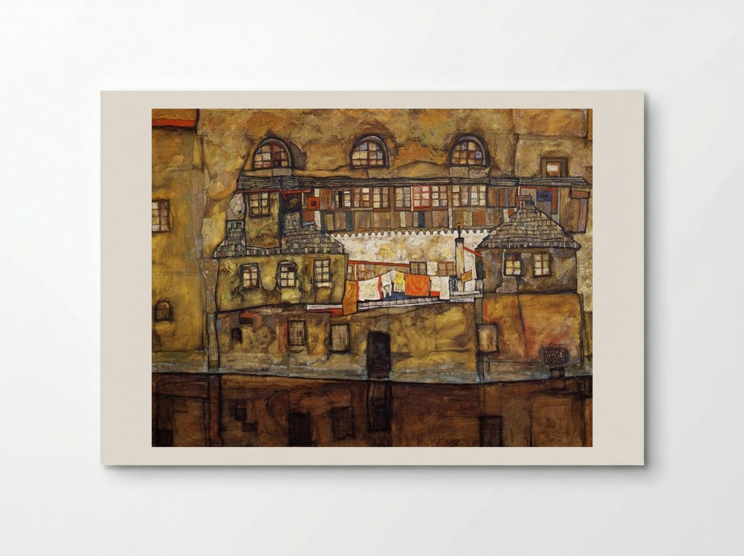 House on a River (Old House I) - Egon Schiele - Poster
