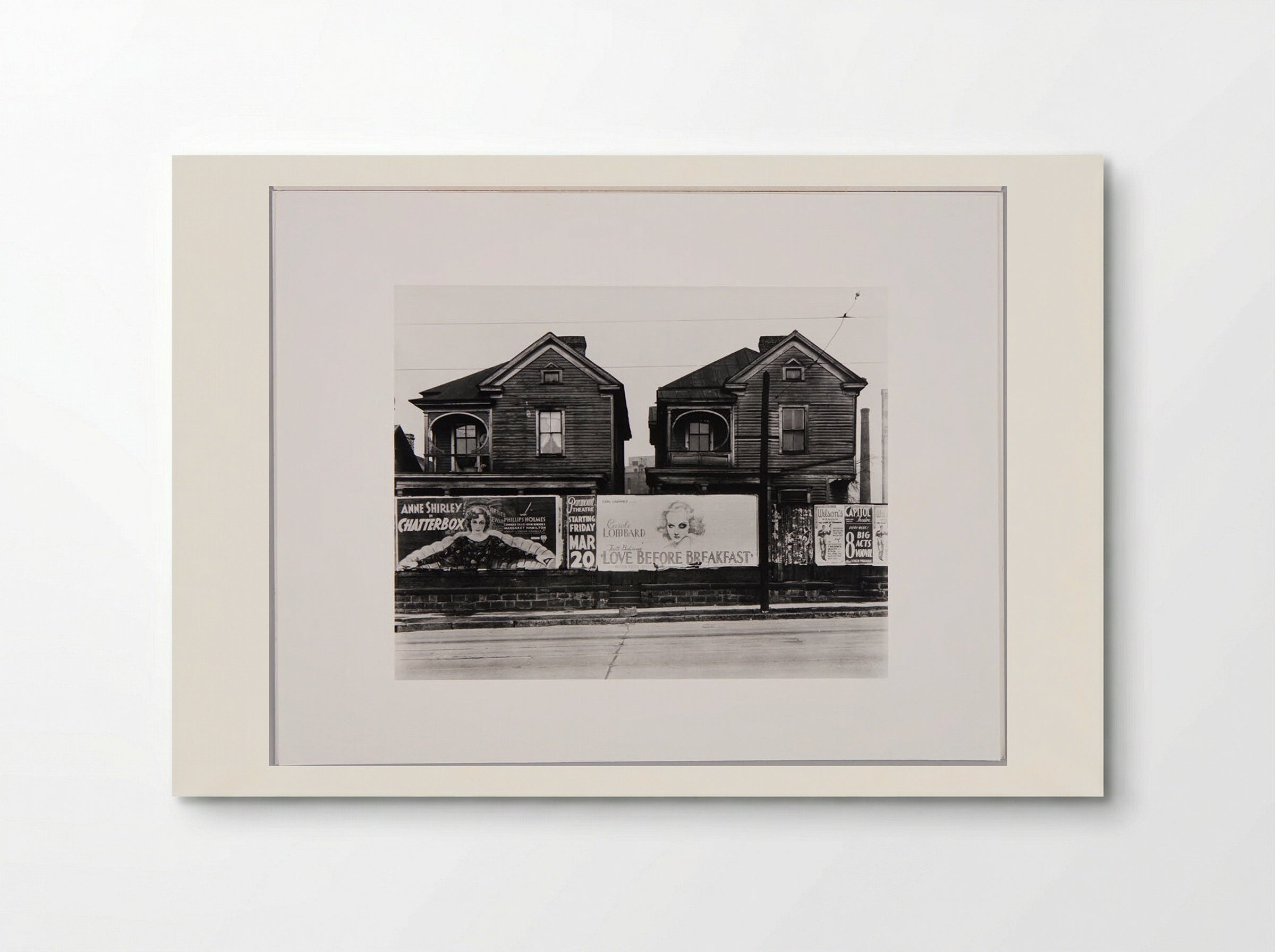 Houses and Billboards in Atlanta - Walker Evans - Poster