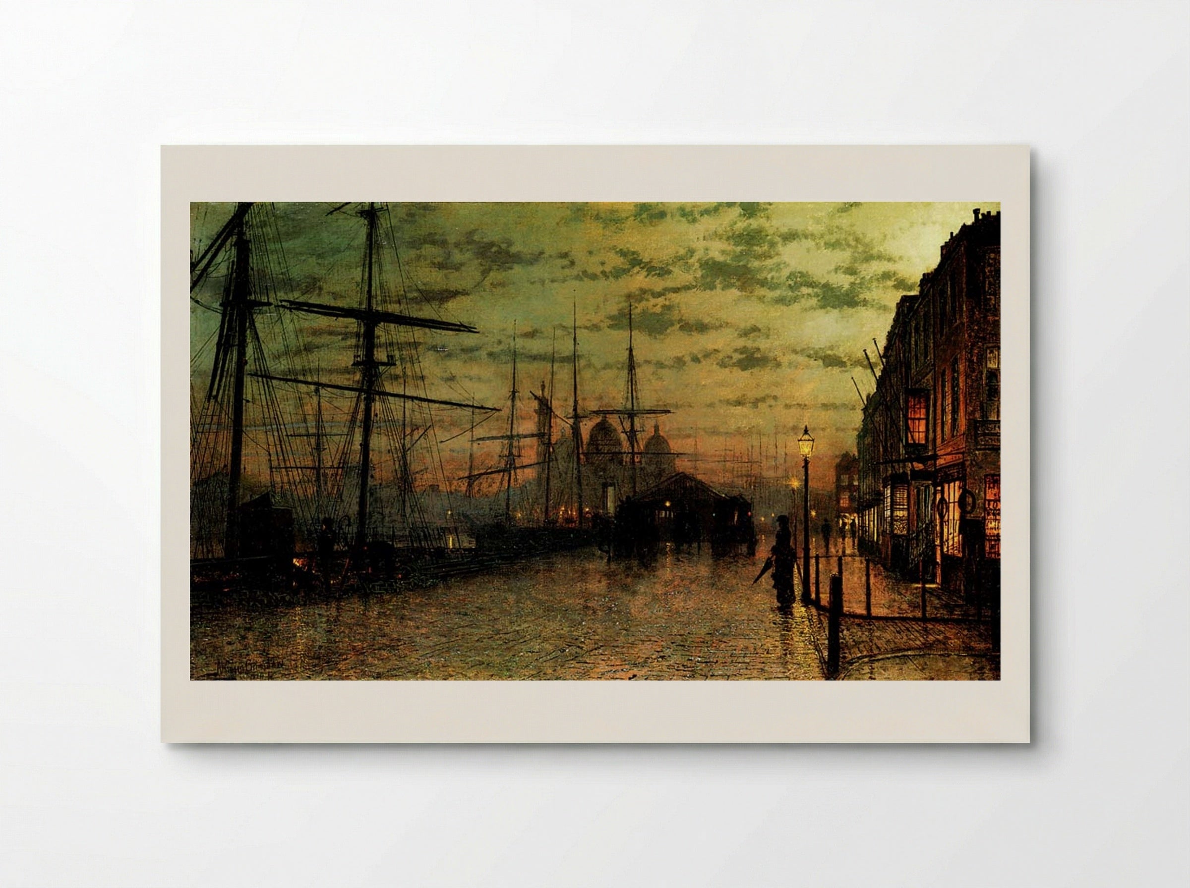 Humber Docks, Hull - John Atkinson Grimshaw - Poster