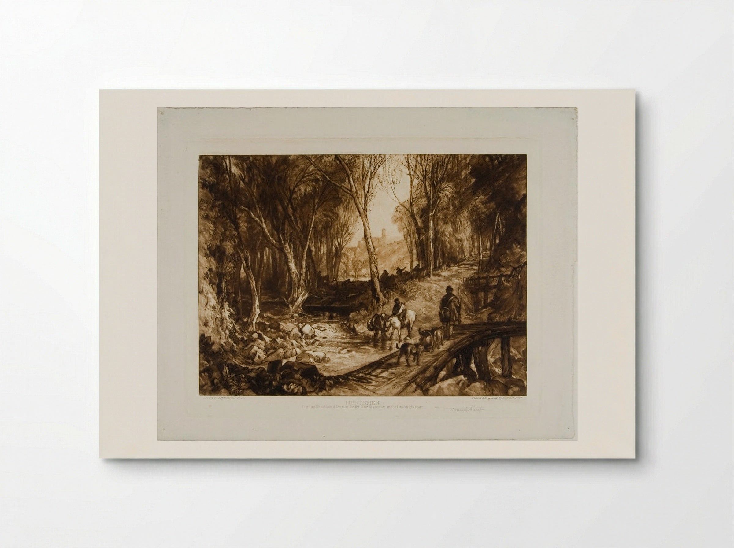 Huntsmen in a Wood - Frank Short - Poster