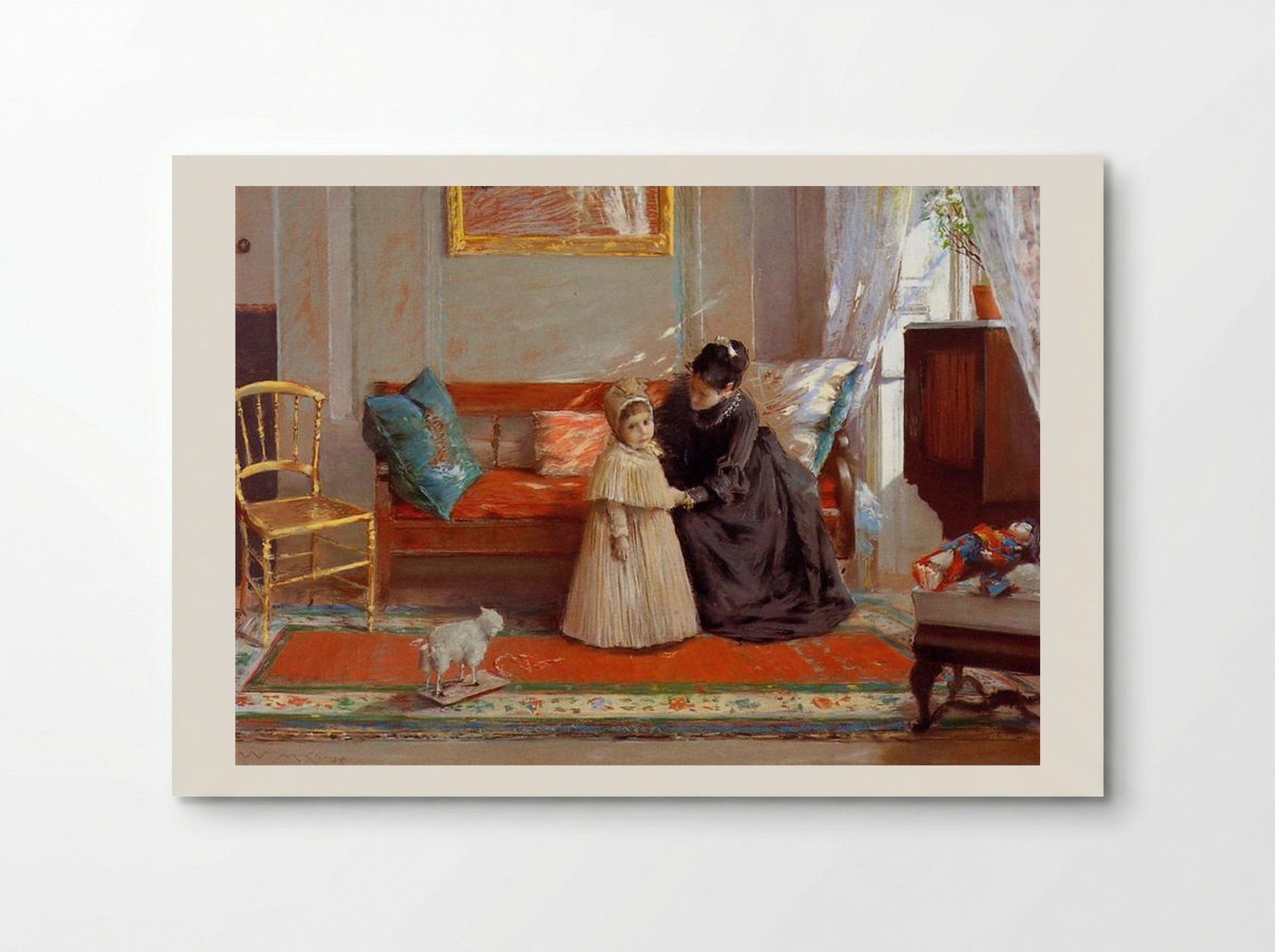 I am Going to See Grandma (aka Mrs. Chase and Child) - William Merritt Chase - Poster